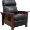 Mission Leather Recliner (Blue) In stock 18 Mission Leather Recliner (Blue) In stock