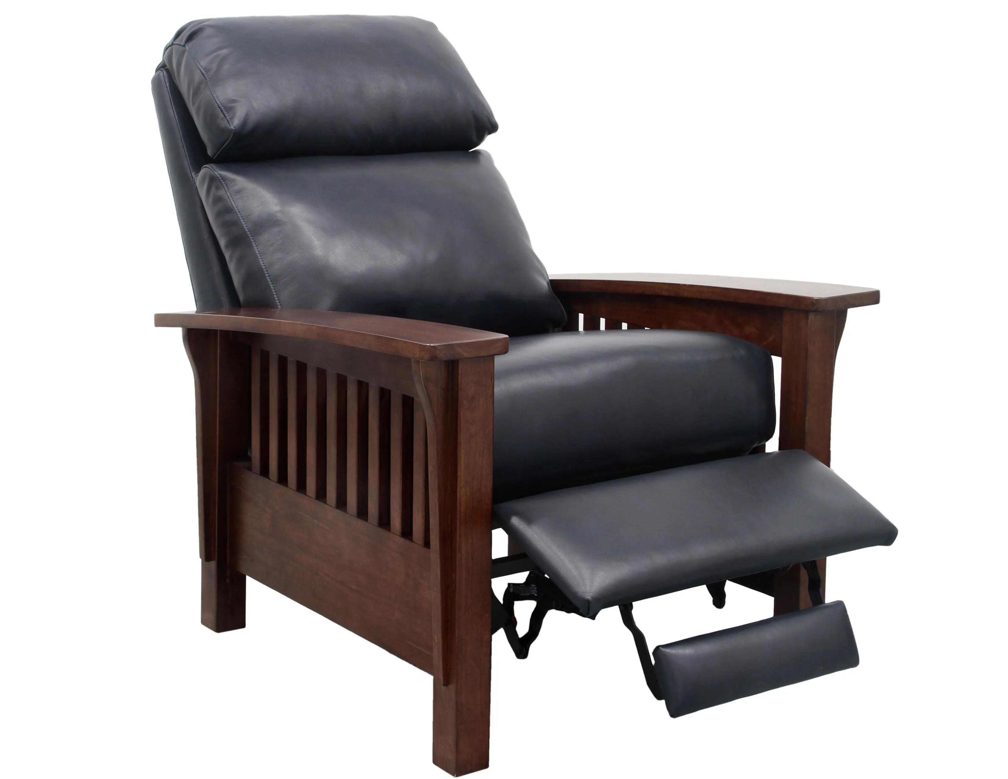 Mission Leather Recliner (Blue) In stock 2 Mission Leather Recliner (Blue) In stock