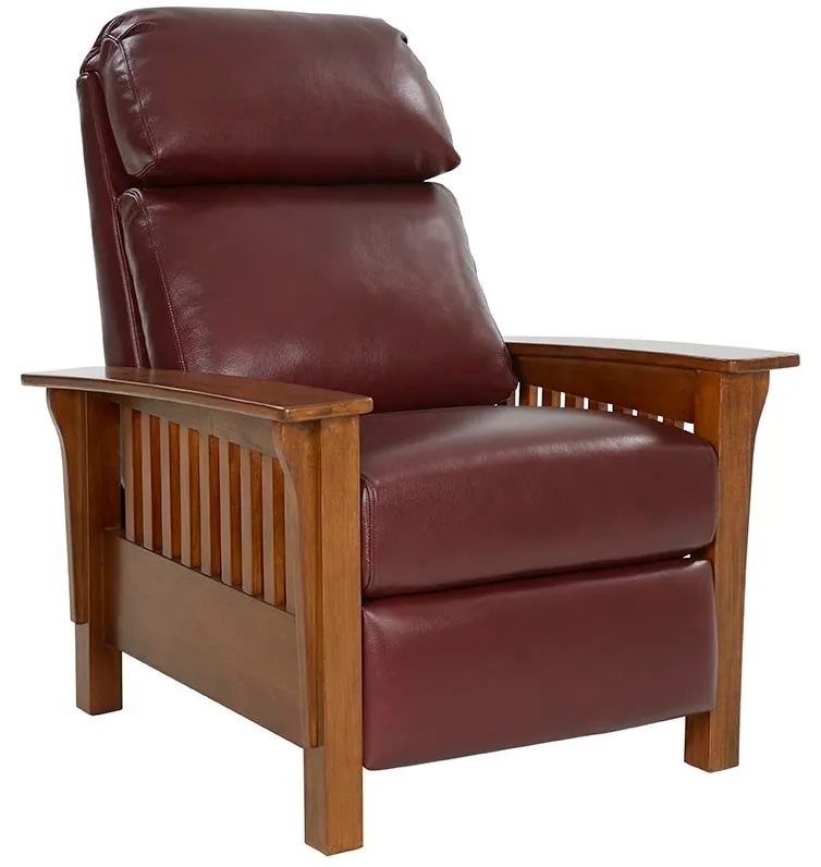 Mission Leather Recliner (Blue) In stock 6 Mission Leather Recliner (Blue) In stock