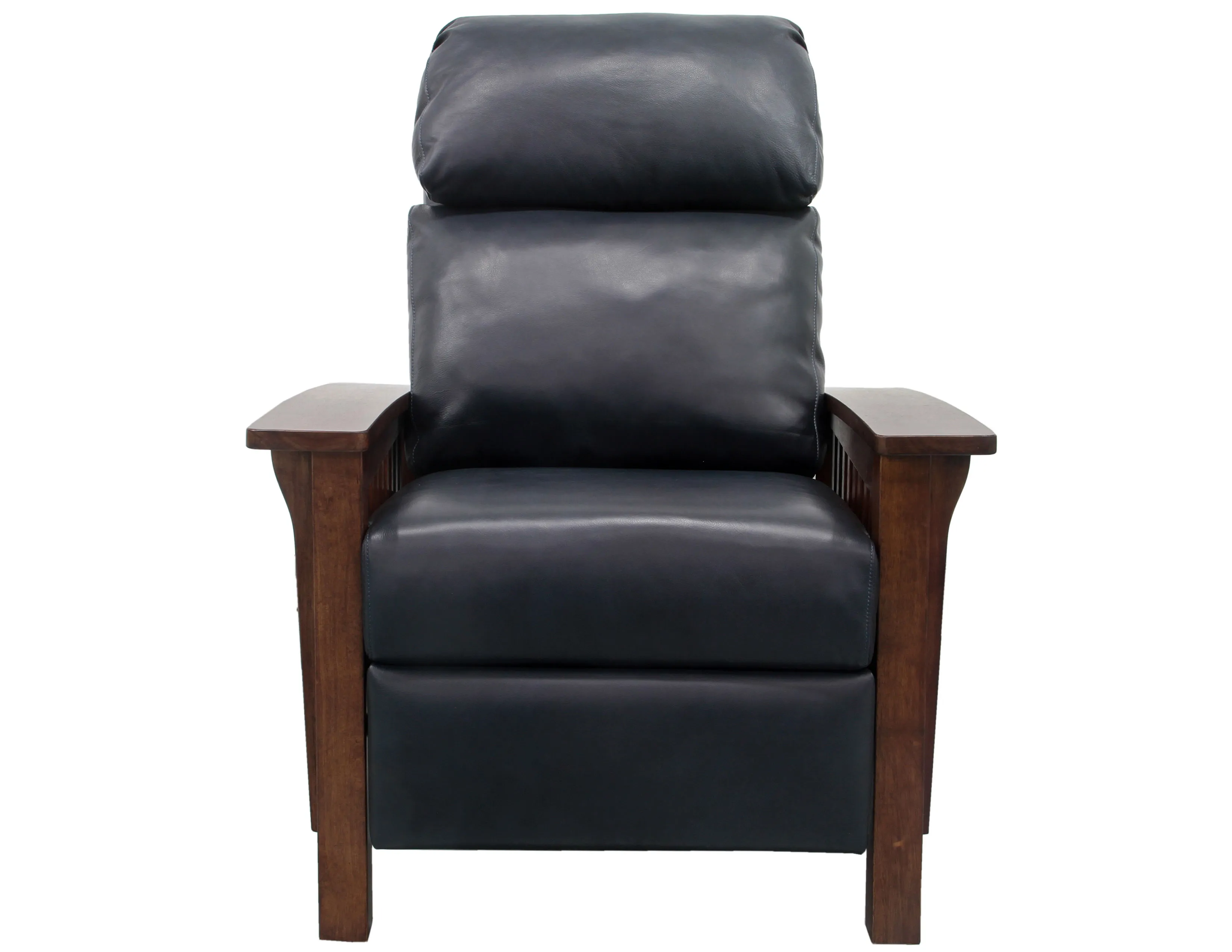 Mission Leather Recliner (Blue) In stock 7 Mission Leather Recliner (Blue) In stock