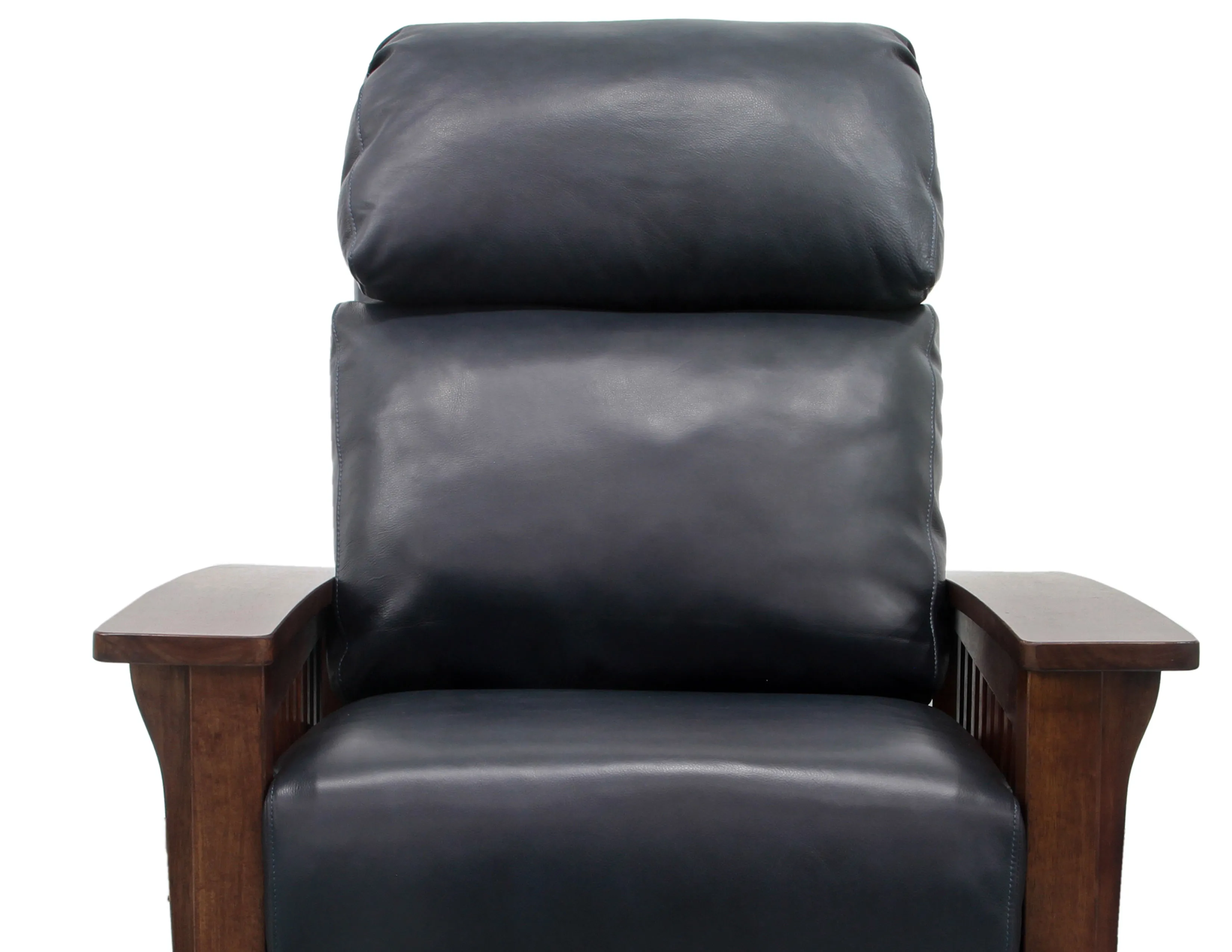 Mission Leather Recliner (Blue) In stock 8 Mission Leather Recliner (Blue) In stock