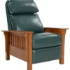 Mission Leather Recliner (Emerald) In stock