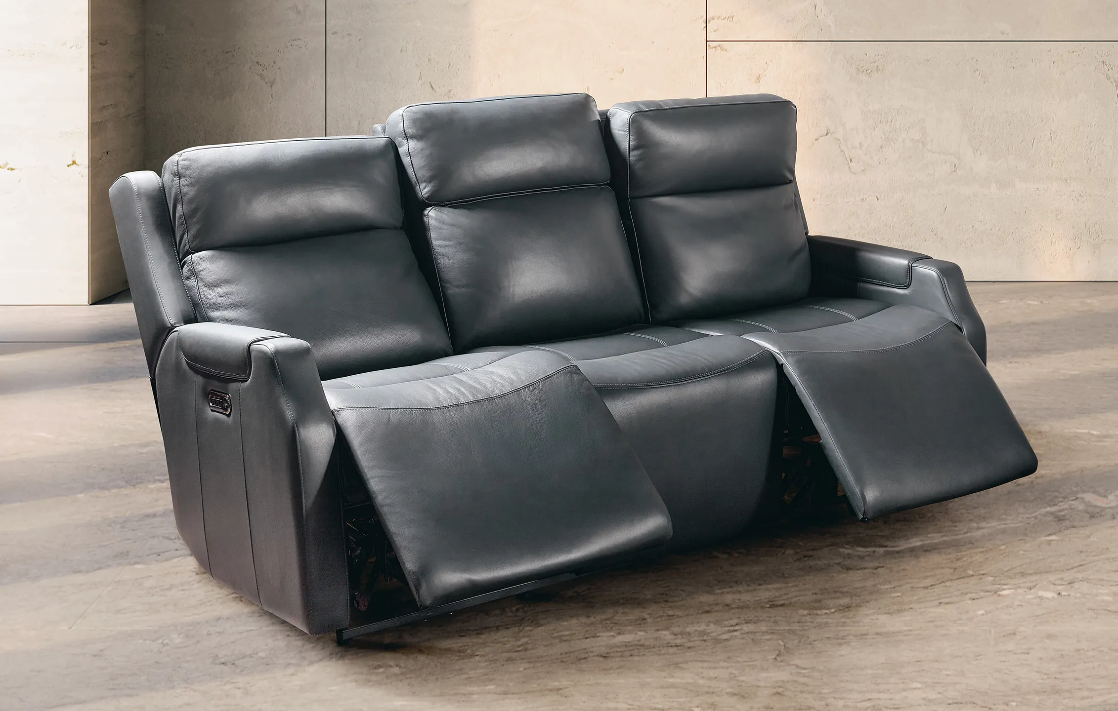 Nelson Zero Gravity Triple Power Recliner Denim (In stock) 12 Nelson Zero Gravity Triple Power Recliner Denim (In stock)