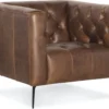 Nicolla Leather Chair Brown (In stock)