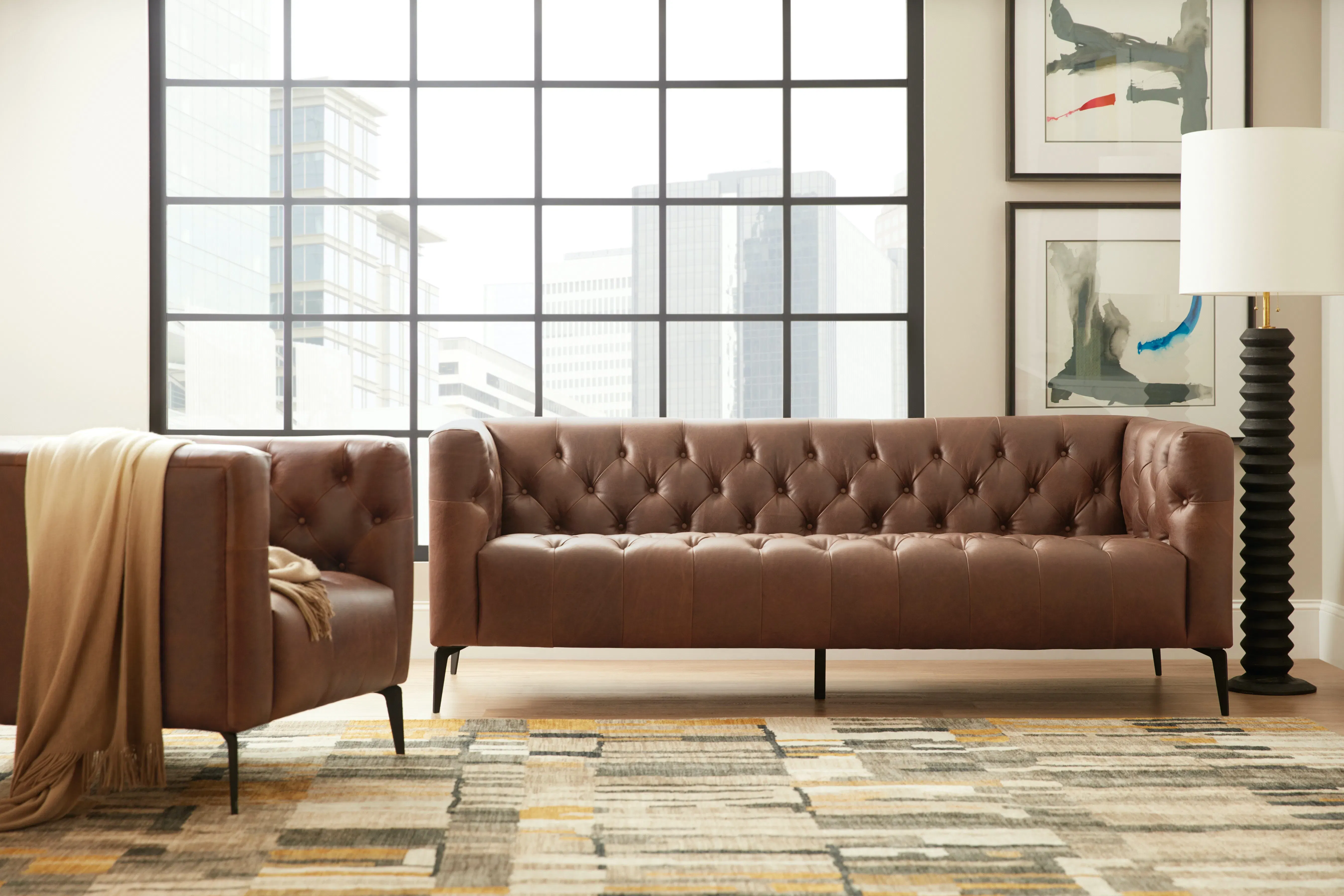 Nicolla Leather Chair Brown (In stock) 4 Nicolla Leather Chair Brown (In stock)