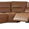 Modesto Power Headrest Power Reclining Leather Sectional (In Stock - Fast Shipping)