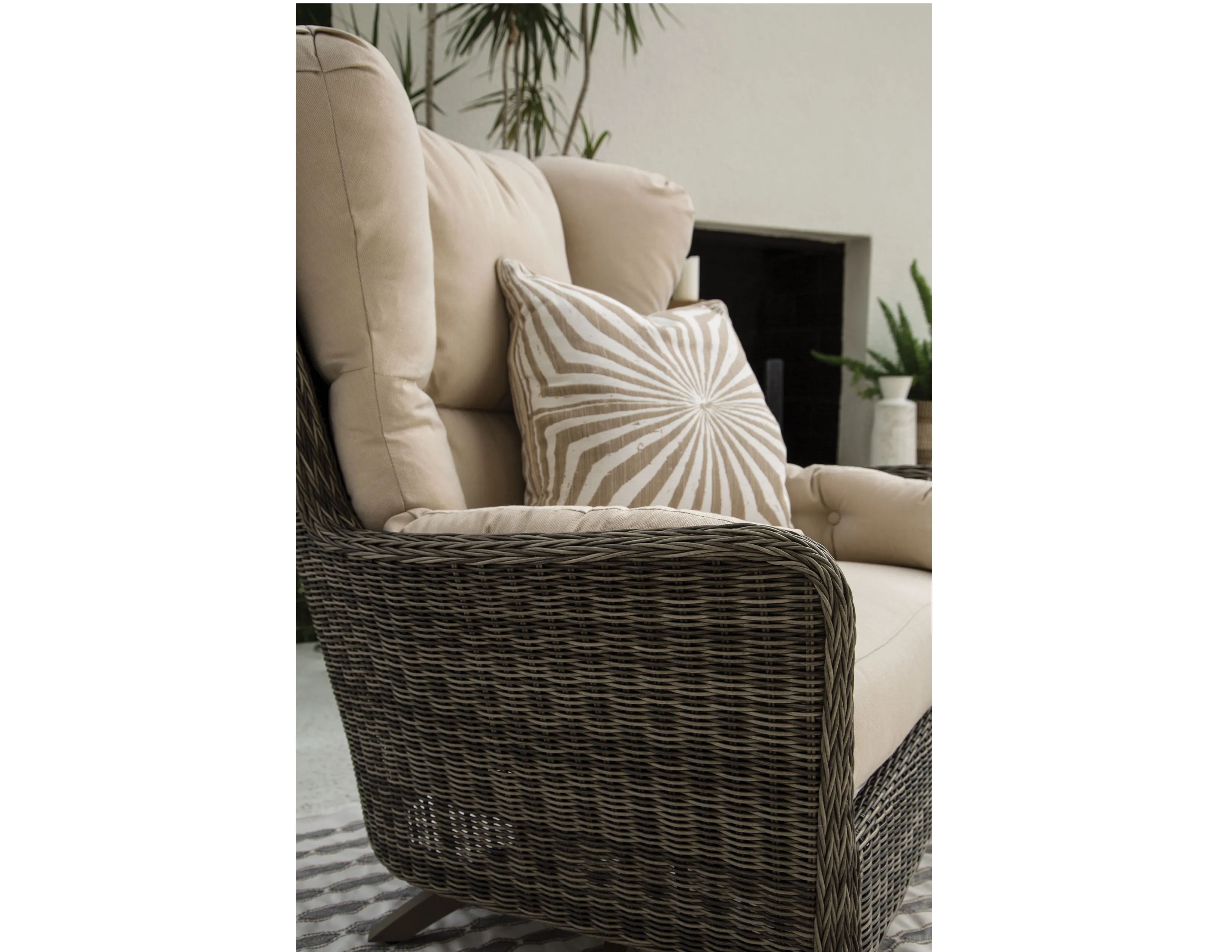 Cocoon High Back Swivel Chair and Ottoman - Made to order fabrics 2 Cocoon High Back Swivel Chair and Ottoman - Made to order fabrics