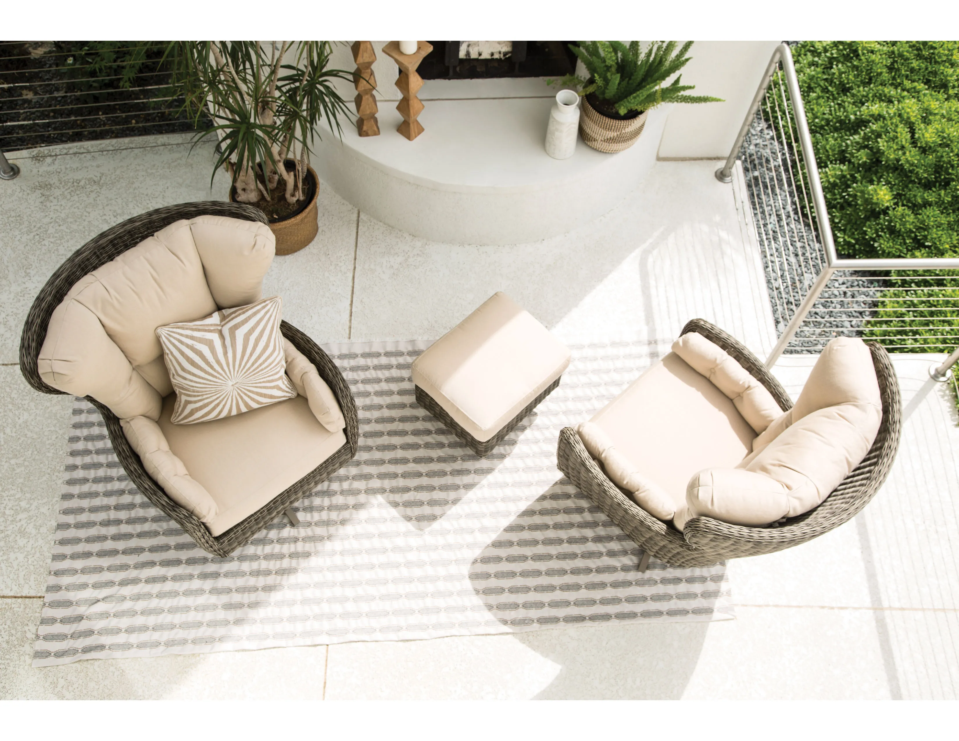 Cocoon High Back Swivel Chair and Ottoman - Made to order fabrics 4 Cocoon High Back Swivel Chair and Ottoman - Made to order fabrics