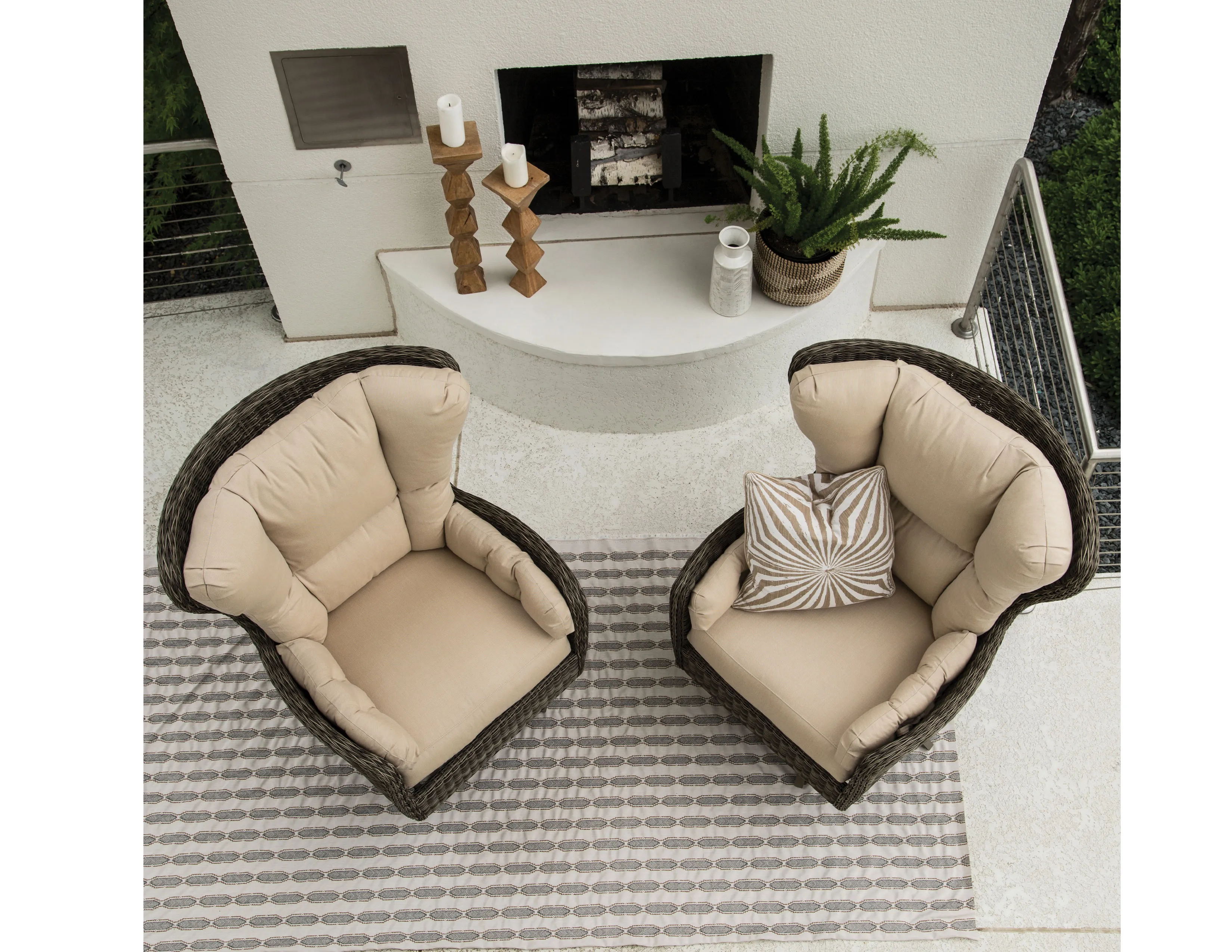 Cocoon High Back Swivel Chair and Ottoman - Made to order fabrics 6 Cocoon High Back Swivel Chair and Ottoman - Made to order fabrics