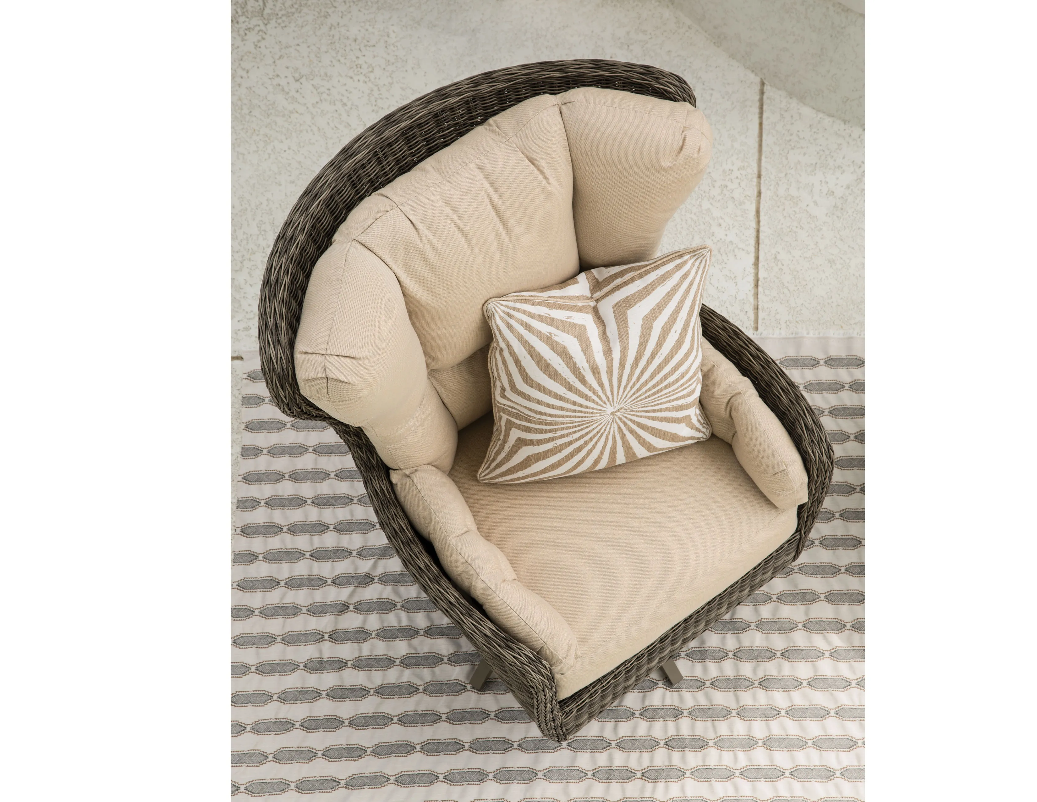 Cocoon High Back Swivel Chair and Ottoman - Made to order fabrics 7 Cocoon High Back Swivel Chair and Ottoman - Made to order fabrics