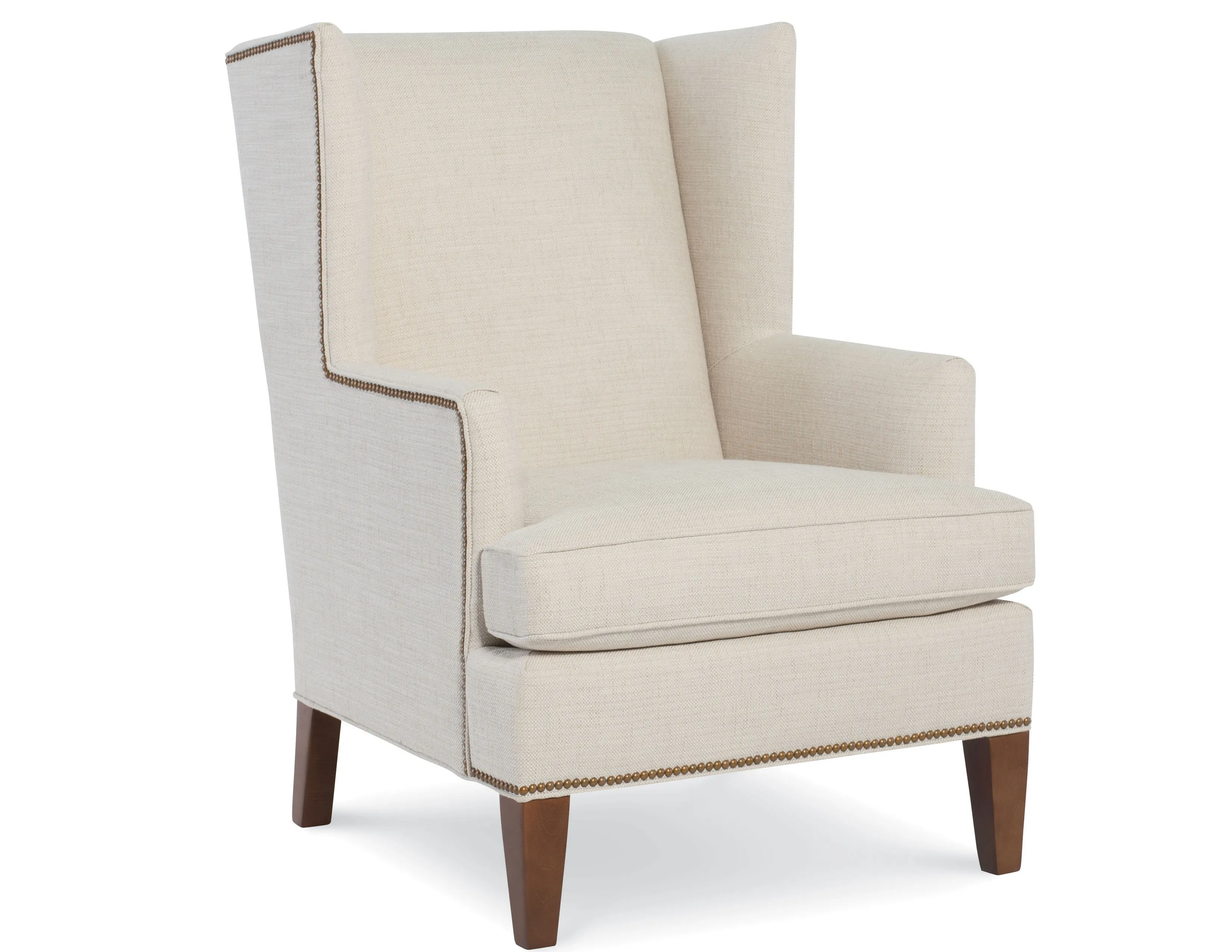 Eliot Nail Head Leather Wing Chair (+45 leathers) 4 Eliot Nail Head Leather Wing Chair (+45 leathers)