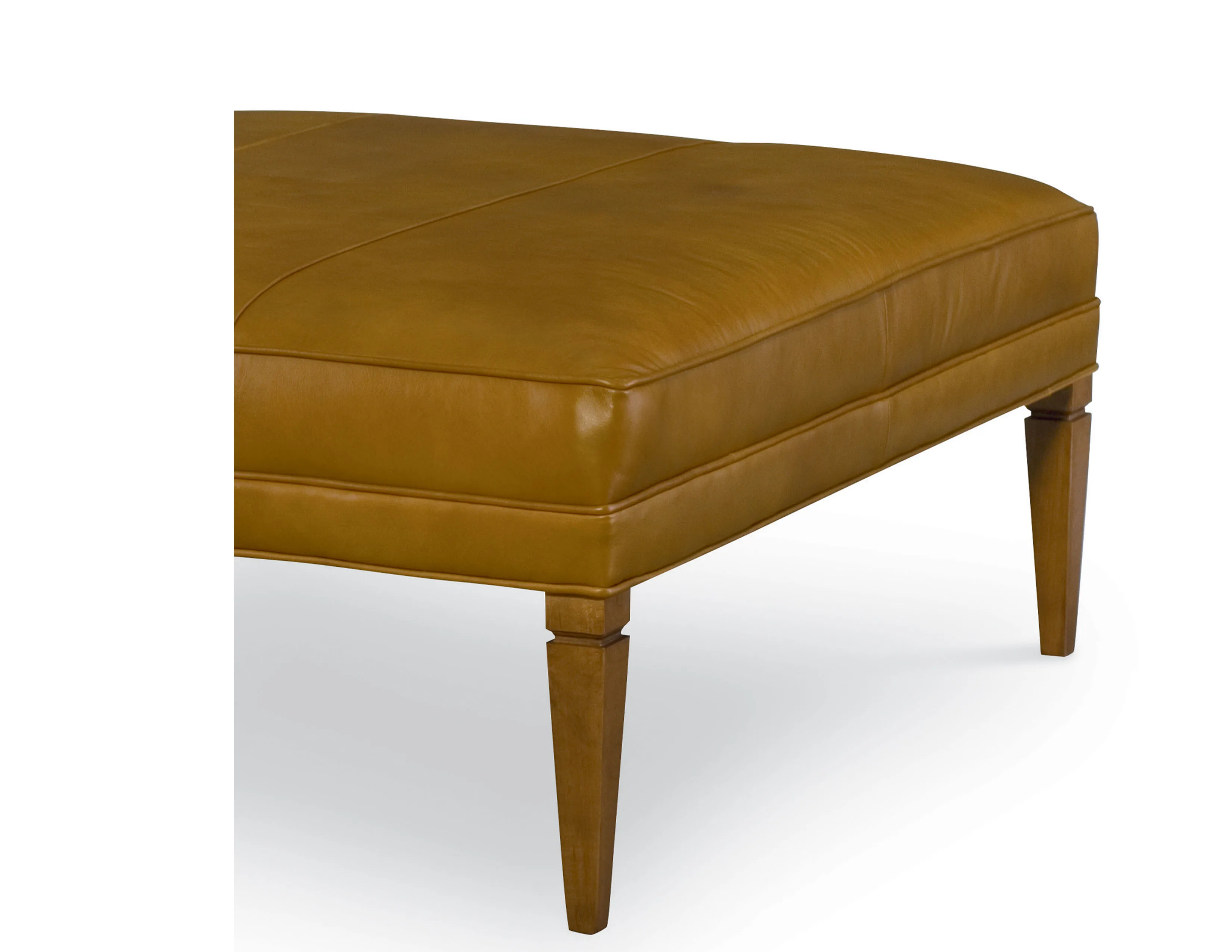 Terrance 42" Leather Square Cocktail Ottoman (+45 leathers) 3 Terrance 42" Leather Square Cocktail Ottoman (+45 leathers)
