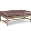Kyle 32" x 52" Leather Rectangular Cocktail Ottoman (+45 leathers)
