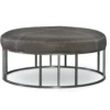 Owen Leather 44" Oval Cocktail Ottoman (+45 leathers)