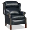 Presidential Leather Reclining Wing Chair