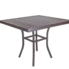 Craftsman Square High Dining Bar Table (8 Metal Finishes)