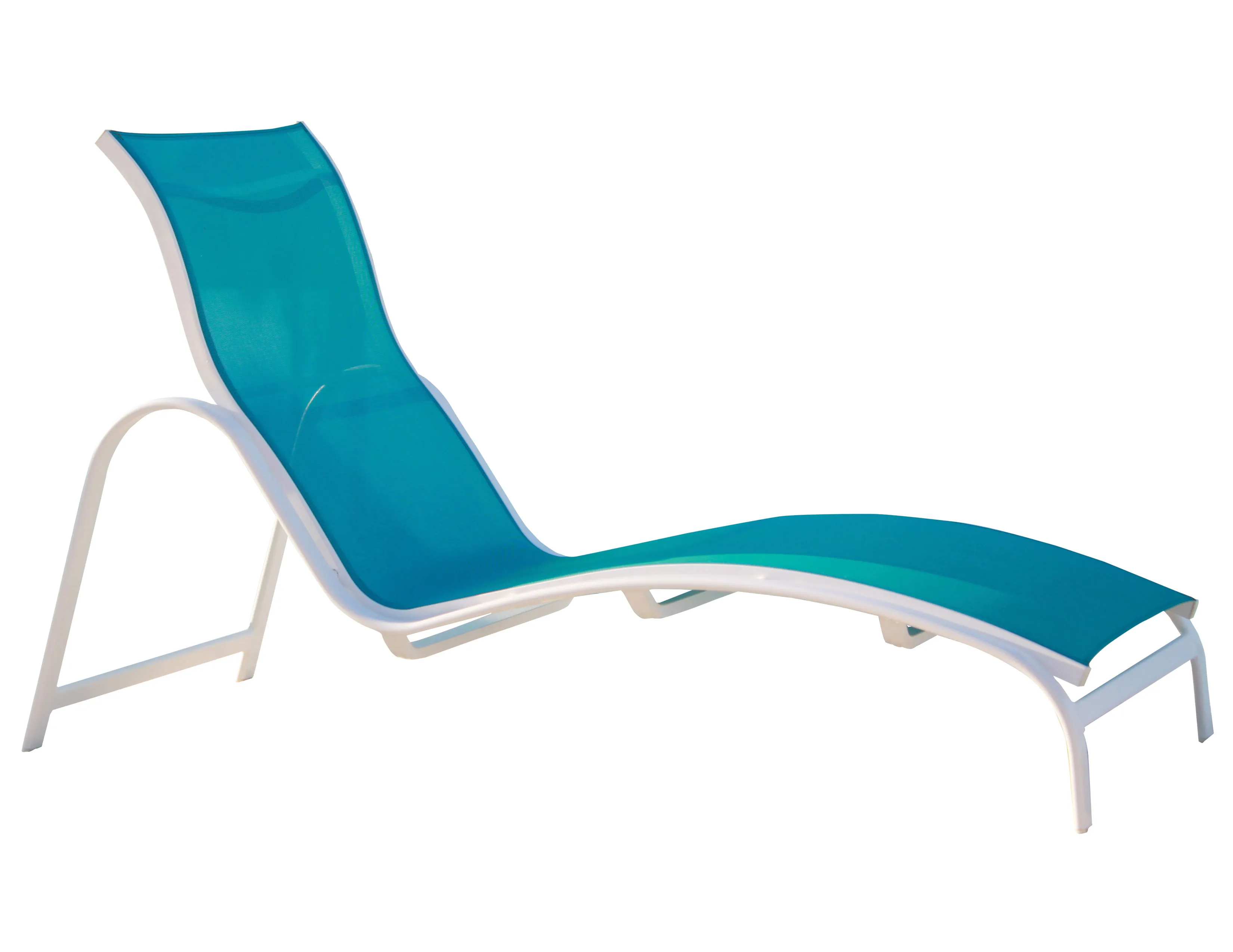 Dune Sling Chaise Lounge (Stackable) 24 fabrics - 8 metal finishes 2 Dune Sling Chaise Lounge (Stackable) 24 fabrics - 8 metal finishes