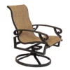 Monterey Sling Swivel Dining Chair (38" or 43" high back) - Made to order fabrics and finishes)