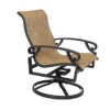 Monterey Sling Outdoor Swivel Rocker Lounge Chair (24 fabrics - 8 metal finishes)