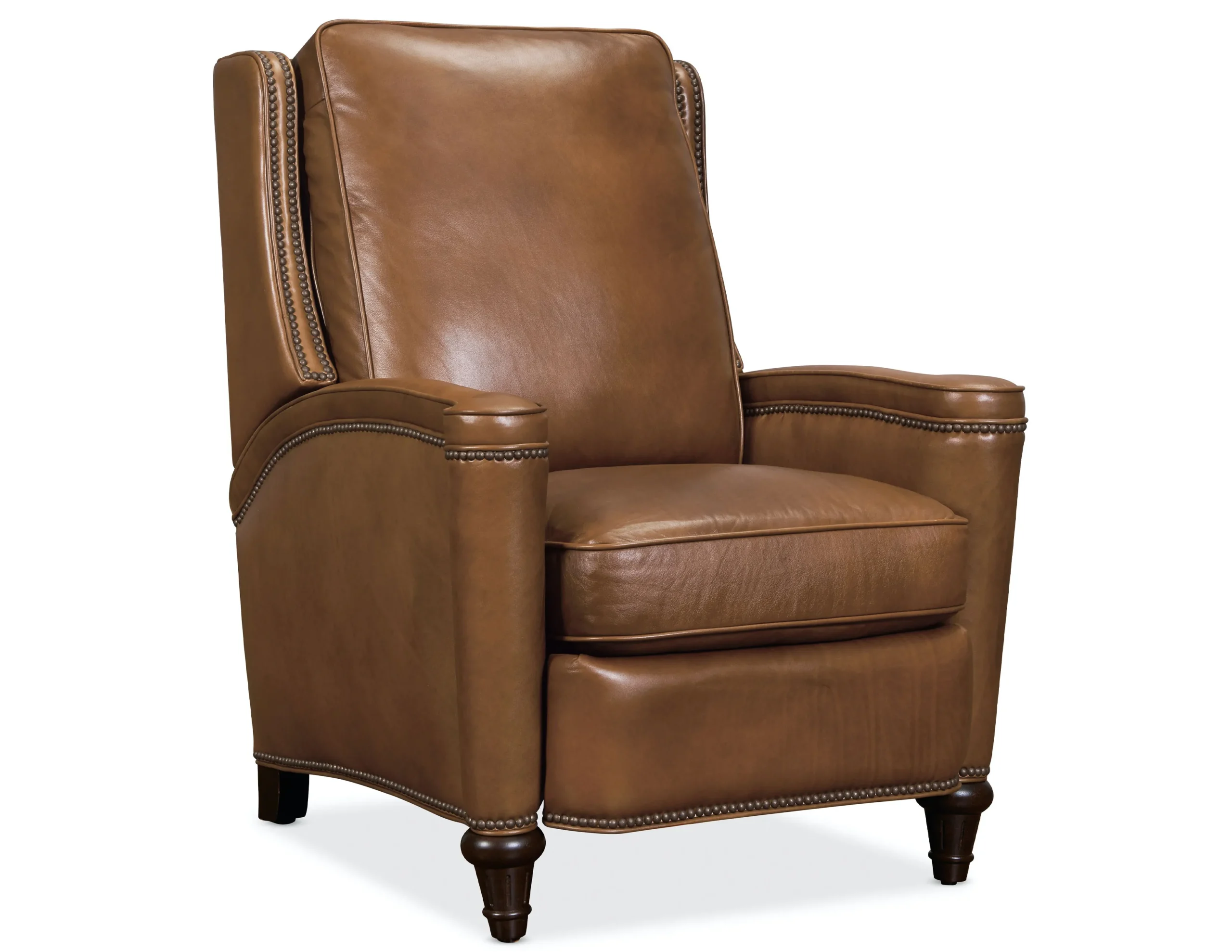 Rylea Leather Push Back Recliner (Brown) In stock 1 Rylea Leather Push Back Recliner (Brown) In stock