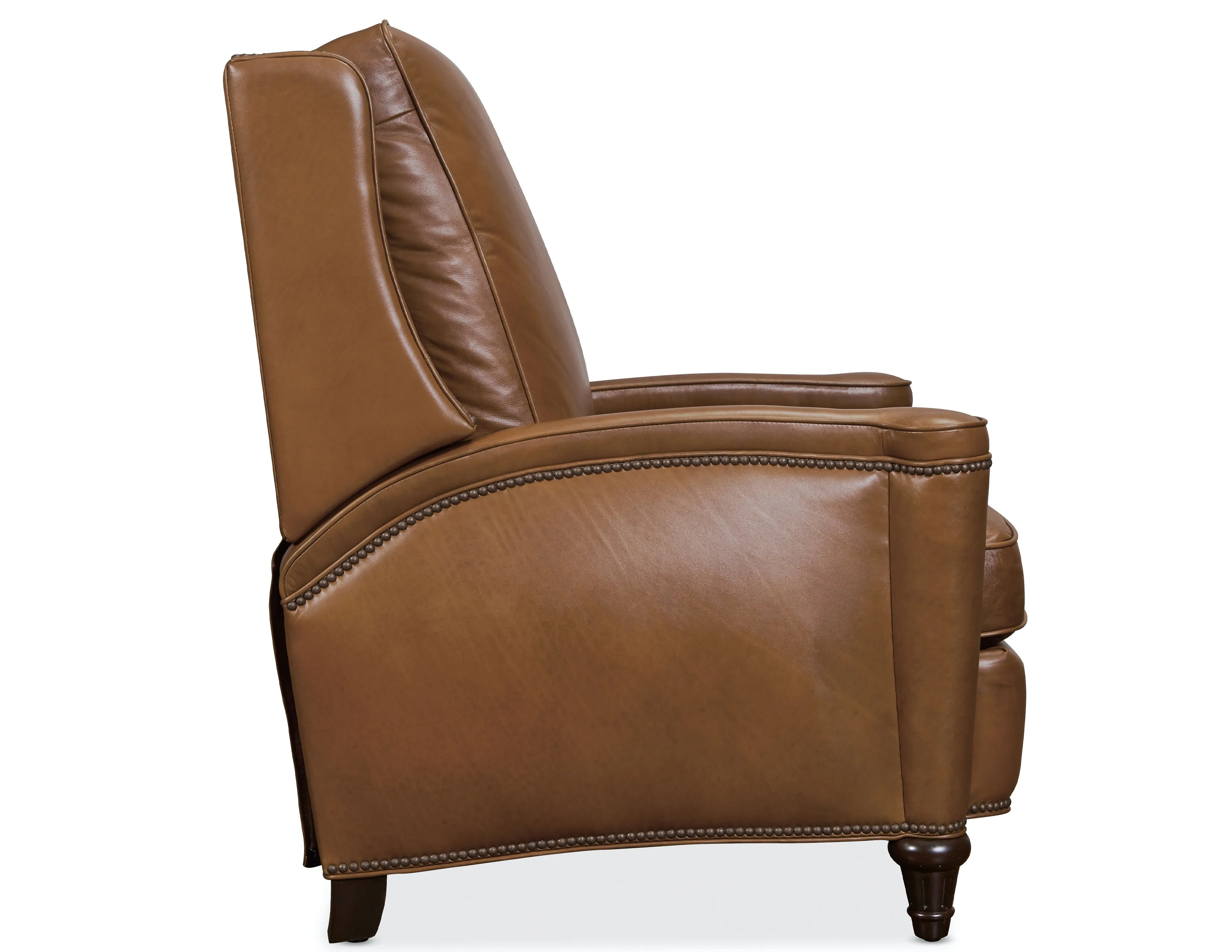Rylea Leather Push Back Recliner (Brown) In stock 2 Rylea Leather Push Back Recliner (Brown) In stock