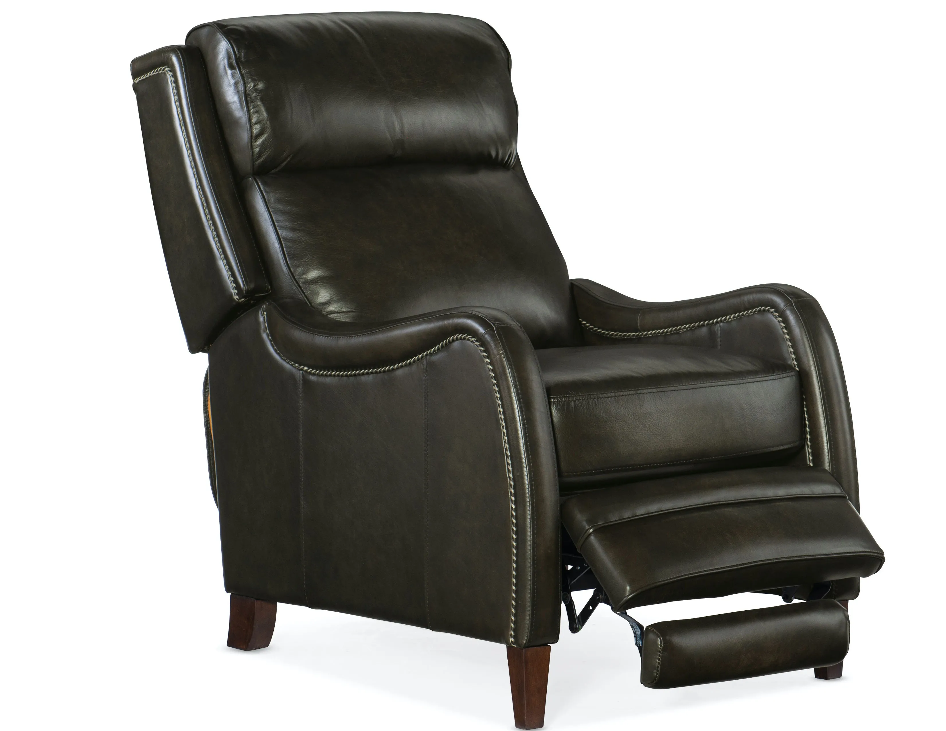 Stark Leather Push Back Recliner (Black) In stock 2 Stark Leather Push Back Recliner (Black) In stock