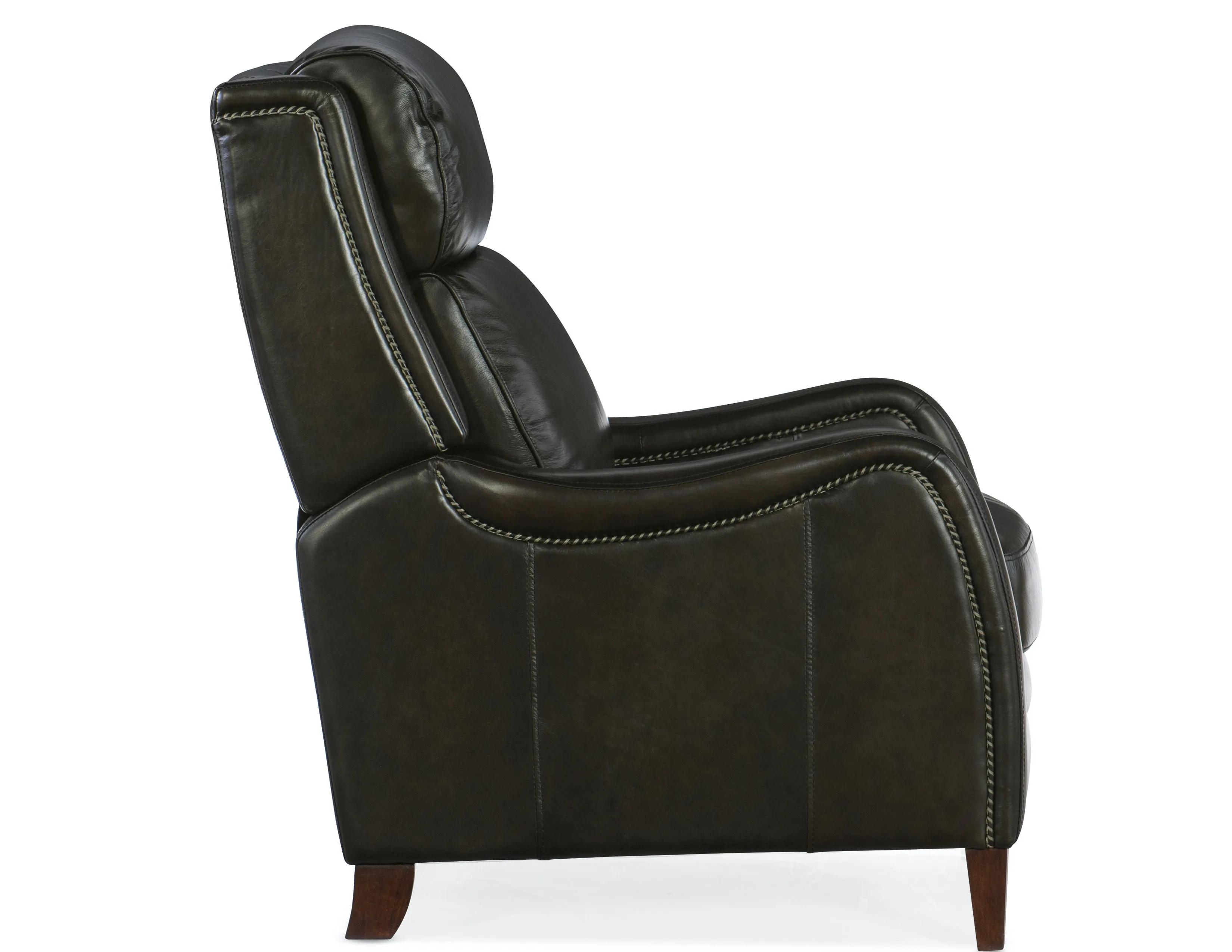 Stark Leather Push Back Recliner (Black) In stock 4 Stark Leather Push Back Recliner (Black) In stock