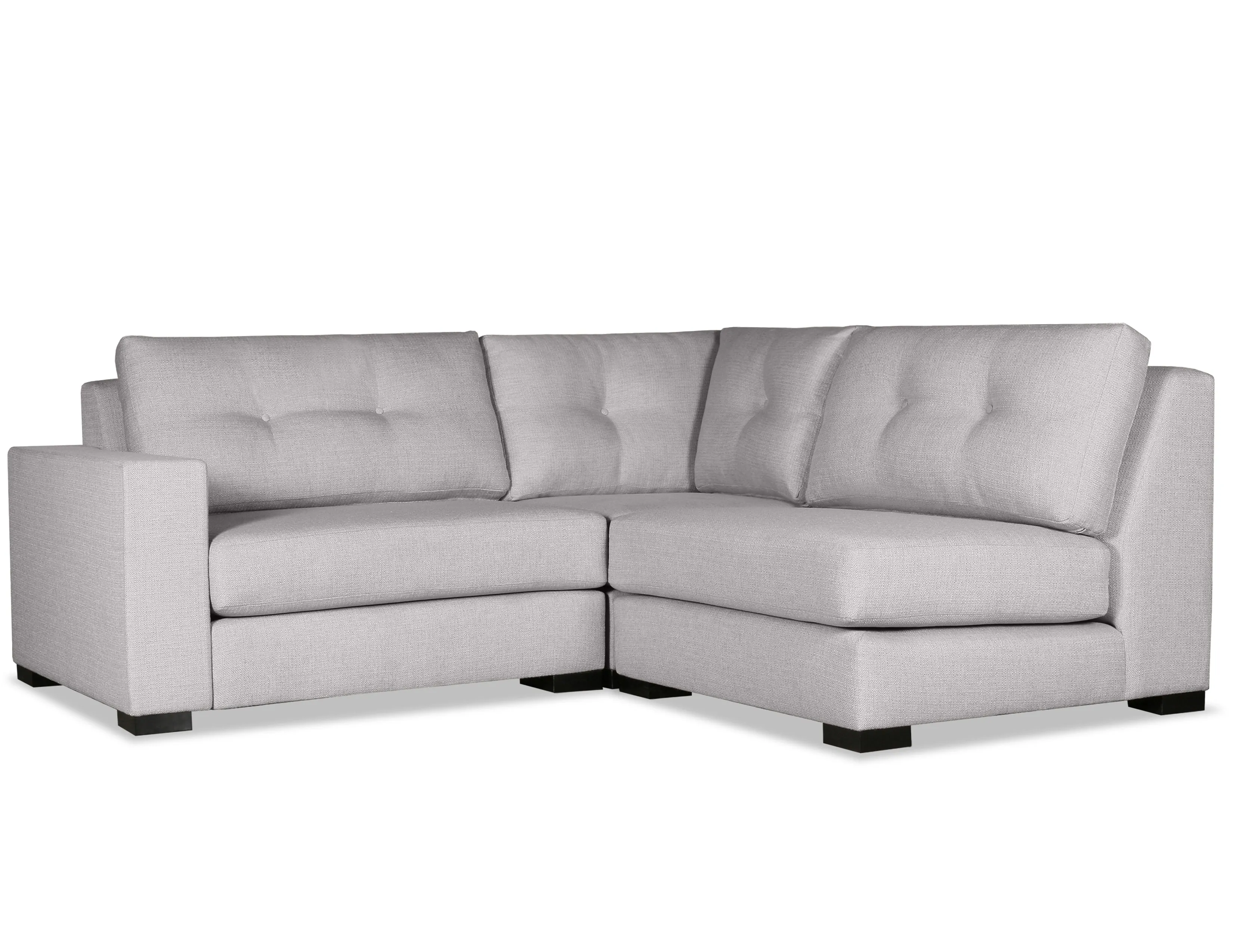Veranda Buttoned 3 Pieces Modular Sectional w/ Right Open End (3 Colors Available) 1 Veranda Buttoned 3 Pieces Modular Sectional w/ Right Open End (3 Colors Available)