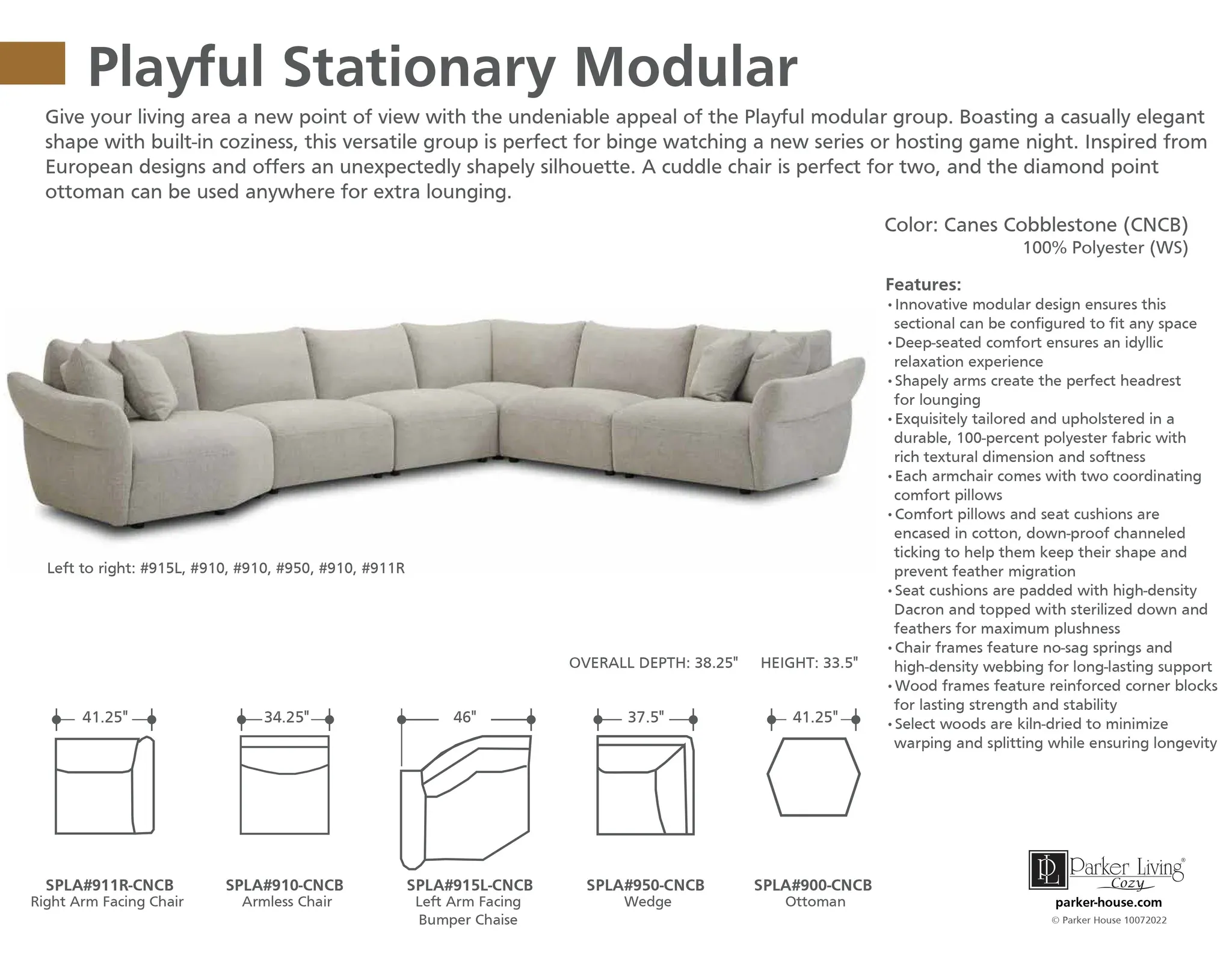 Playful 5 Piece Stationary Sectional (On Sale) In stock - Fast shipping 11 Playful 5 Piece Stationary Sectional (On Sale) In stock - Fast shipping