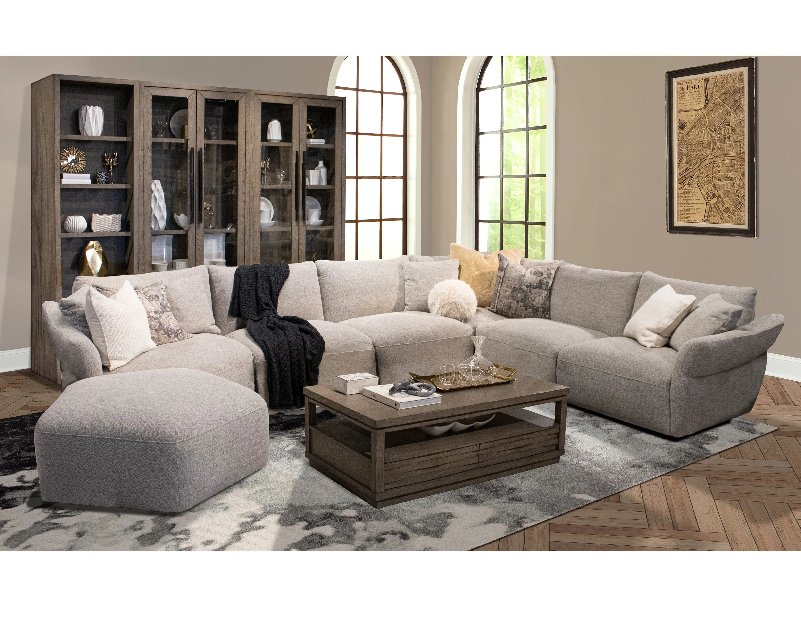 Playful 5 Piece Stationary Sectional (On Sale) In stock - Fast shipping 2 Playful 5 Piece Stationary Sectional (On Sale) In stock - Fast shipping