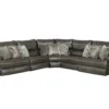 Como Lay Flat Modular Reclining Leather Sectional (2 colors)