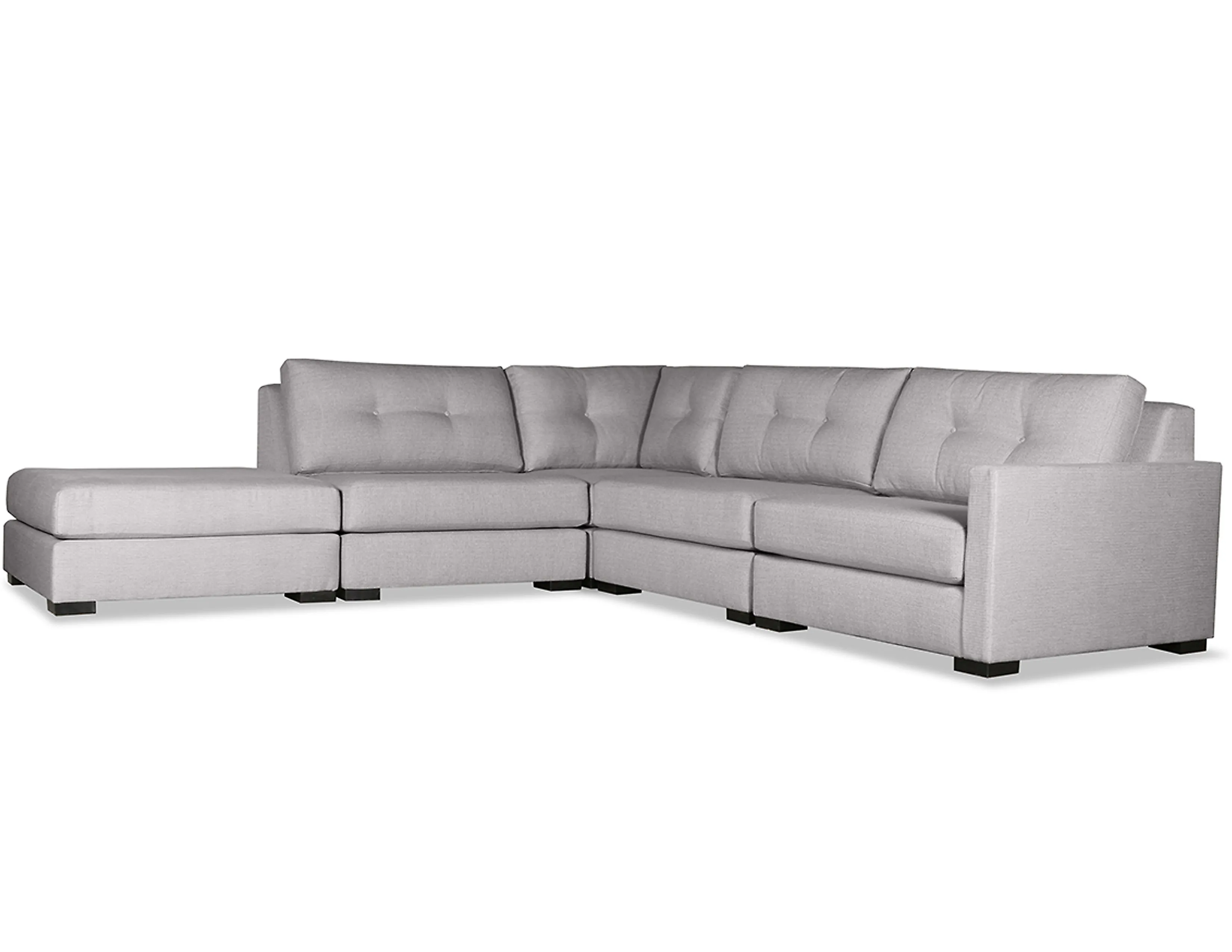 Chester Buttoned 5 Pieces Modular Sectional (3 Colors Available) 2 Chester Buttoned 5 Pieces Modular Sectional (3 Colors Available)