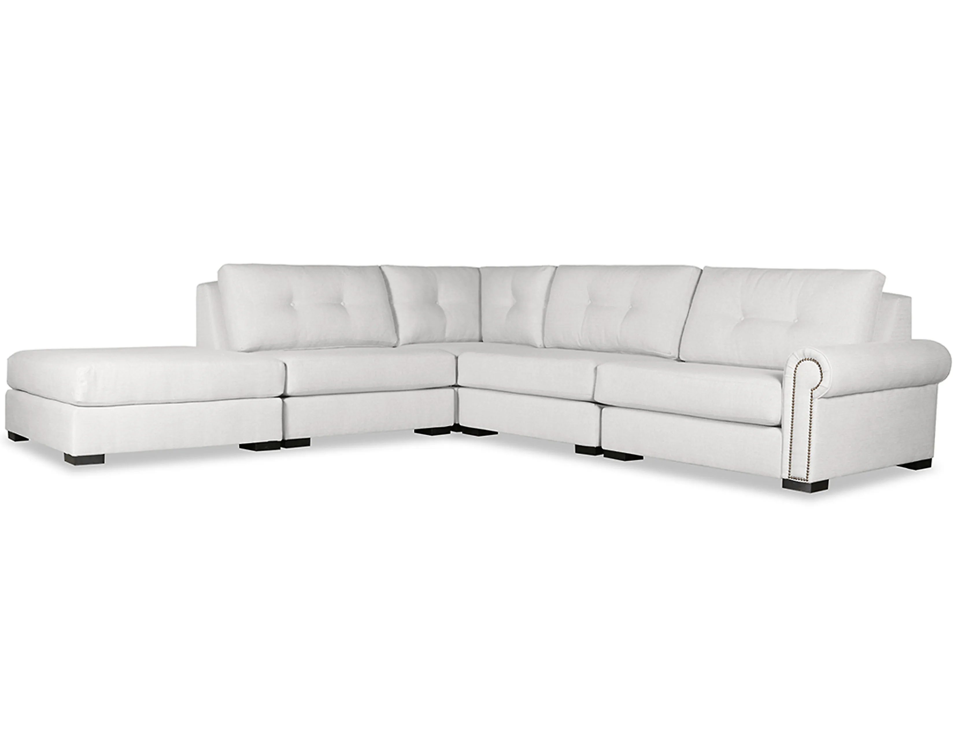 Sylviane Buttoned 5 Pieces Modular Sectional (Choice of Colors) 3 Sylviane Buttoned 5 Pieces Modular Sectional (Choice of Colors)