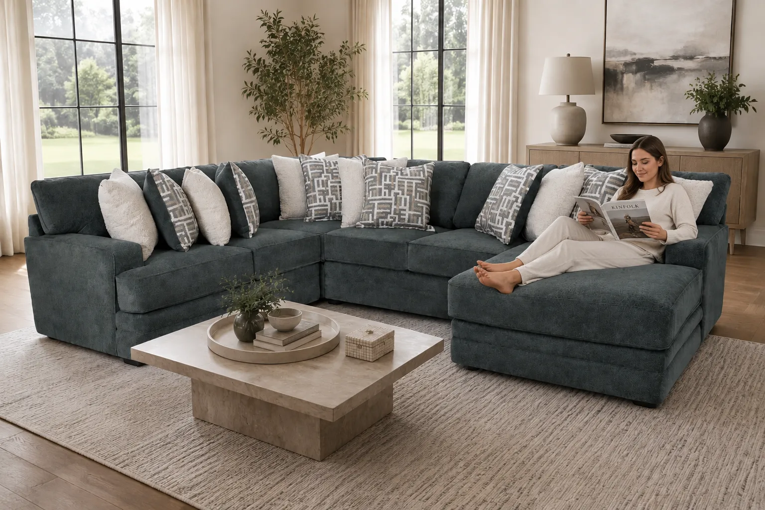 Briggs 934 Modular Sectional (Relaxed Contemporary Style. Plush Comfort) 3 Briggs 934 Modular Sectional (Relaxed Contemporary Style. Plush Comfort)
