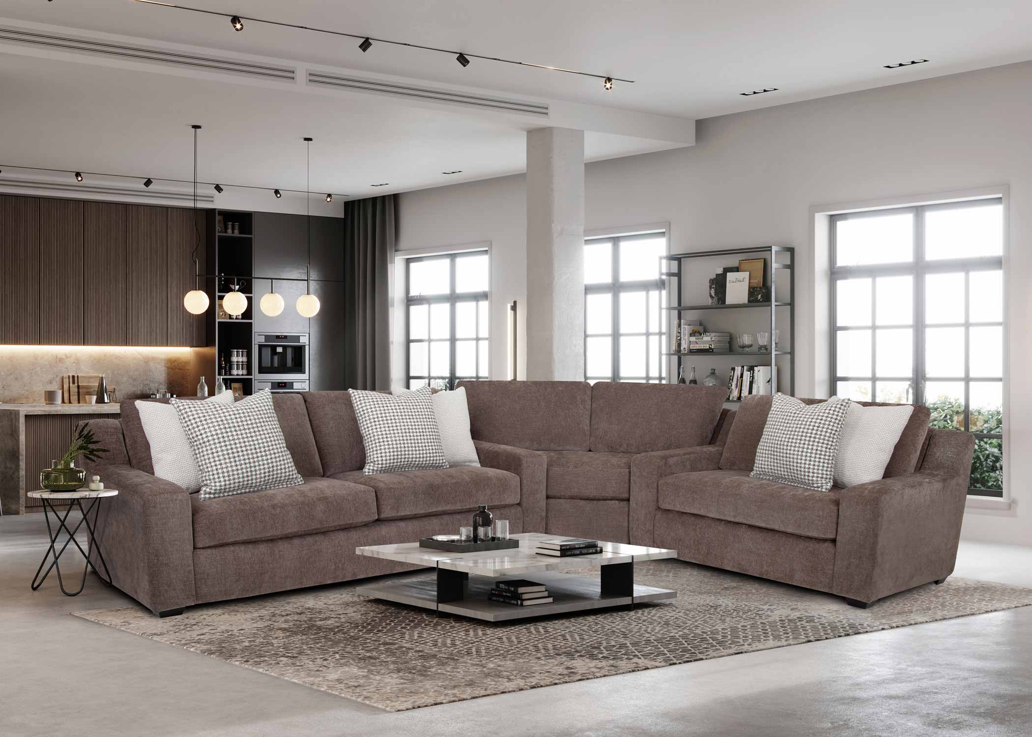 Talise 3 Piece Sectional (Includes pillows) 7 Talise 3 Piece Sectional (Includes pillows)