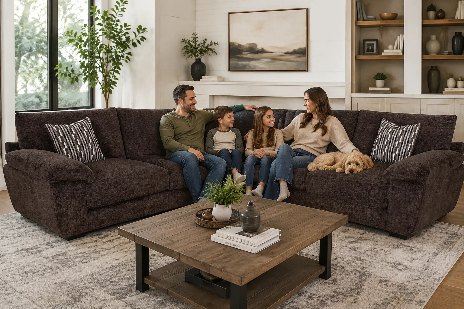 Donegal 840 Three Piece Sectional (Oversized Comfort. Rich Texture. Made for Relaxing) 3 Donegal 840 Three Piece Sectional (Oversized Comfort. Rich Texture. Made for Relaxing)