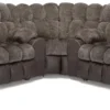 Westwood 341 Three-Piece Reclining Sectional (Big Comfort. Built-In Convenience. Made for the Whole Family) 4 recliners