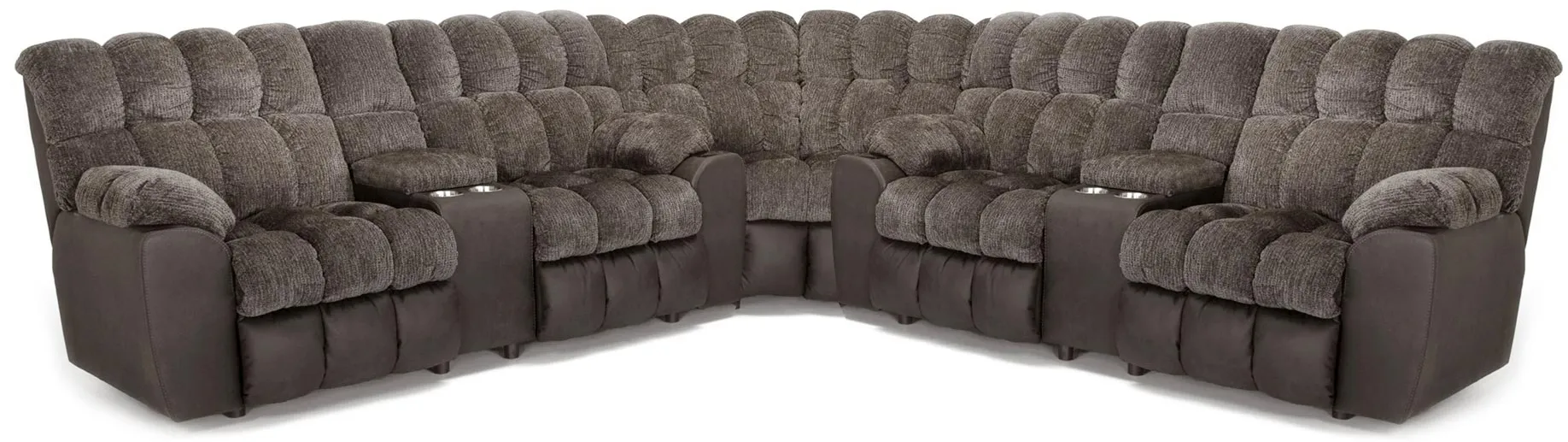 Westwood 341 Three-Piece Reclining Sectional (Big Comfort. Built-In Convenience. Made for the Whole Family) 4 recliners 1 Westwood 341 Three-Piece Reclining Sectional (Big Comfort. Built-In Convenience. Made for the Whole Family) 4 recliners