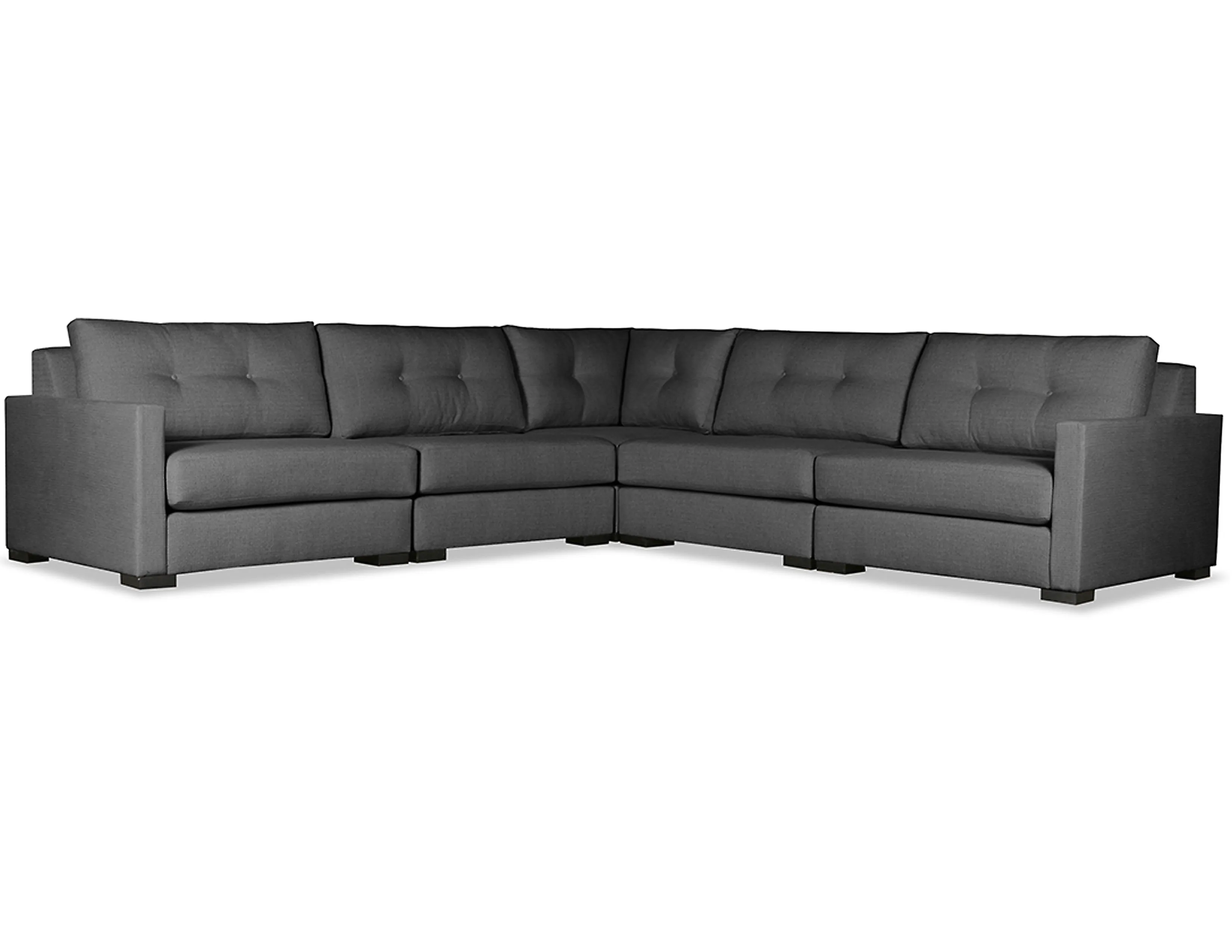 Chester Buttoned 5 Pieces Modular Sectional (Choice of Colors) 3 Chester Buttoned 5 Pieces Modular Sectional (Choice of Colors)