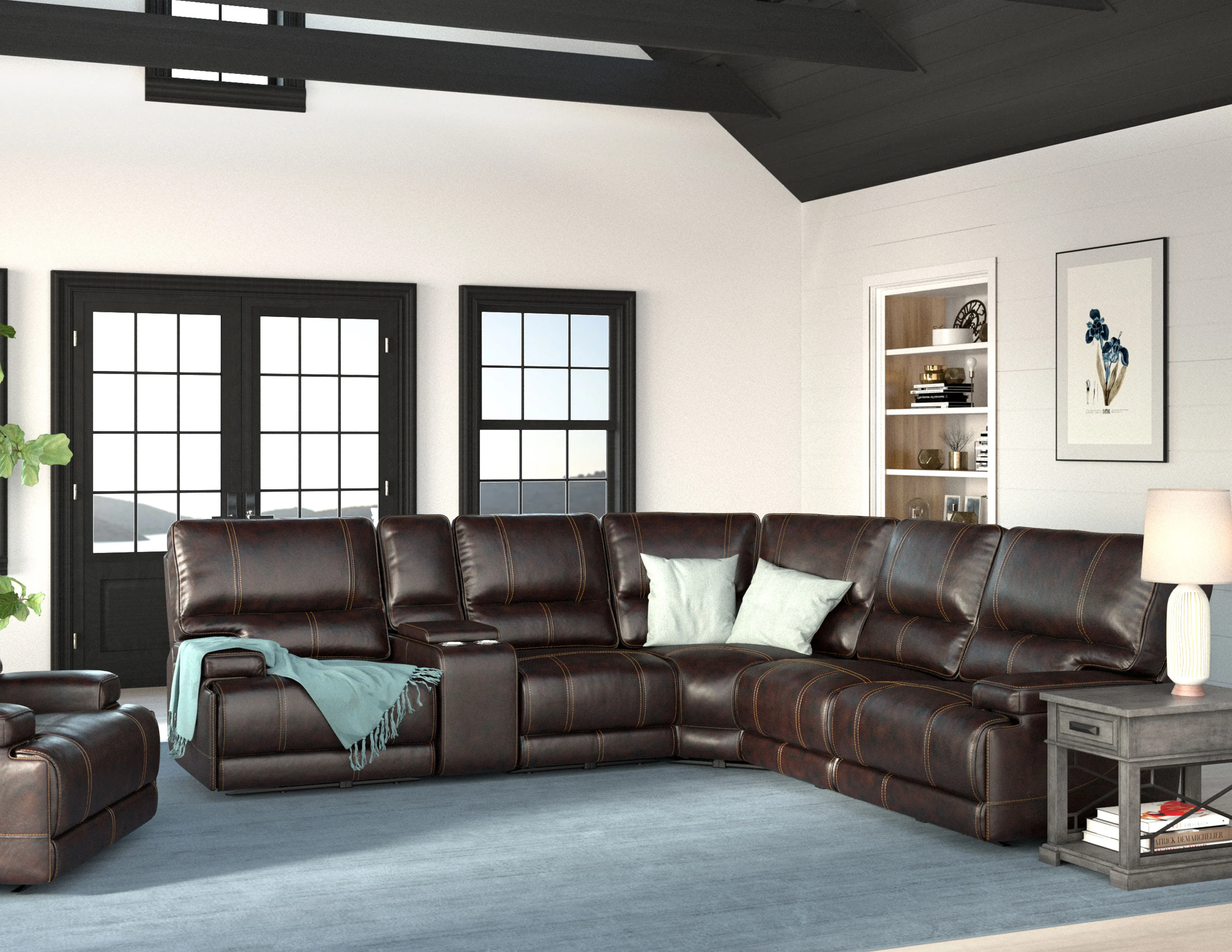 Whitman FreeMotion Cordless Power Reclining Sectional (Battery Operated) Coffee (In stock - Fast shipping) 5 Whitman FreeMotion Cordless Power Reclining Sectional (Battery Operated) Coffee (In stock - Fast shipping)
