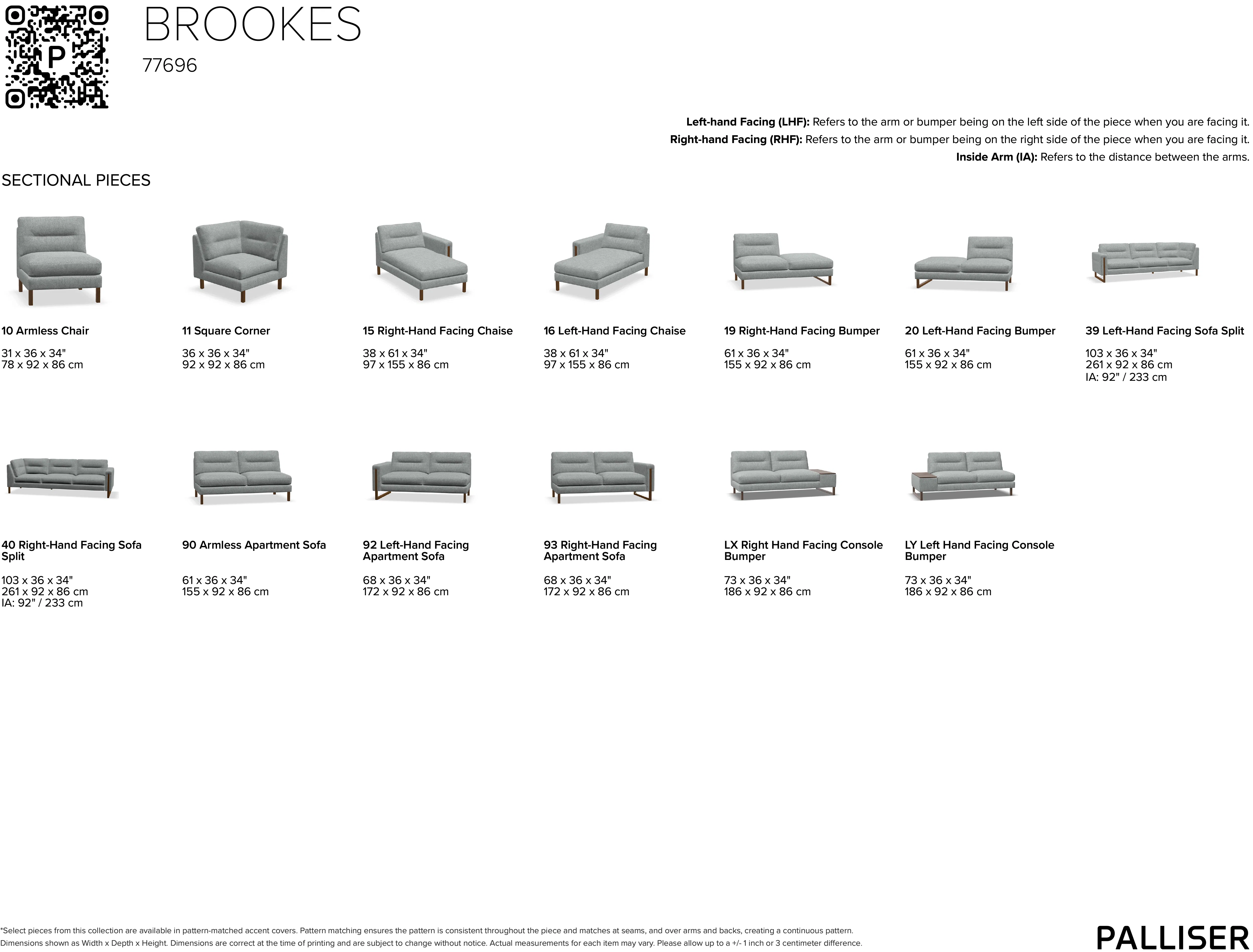 Brookes 77696 Chaise Sectional (+100 leathers) 5 Brookes 77696 Chaise Sectional (+100 leathers)