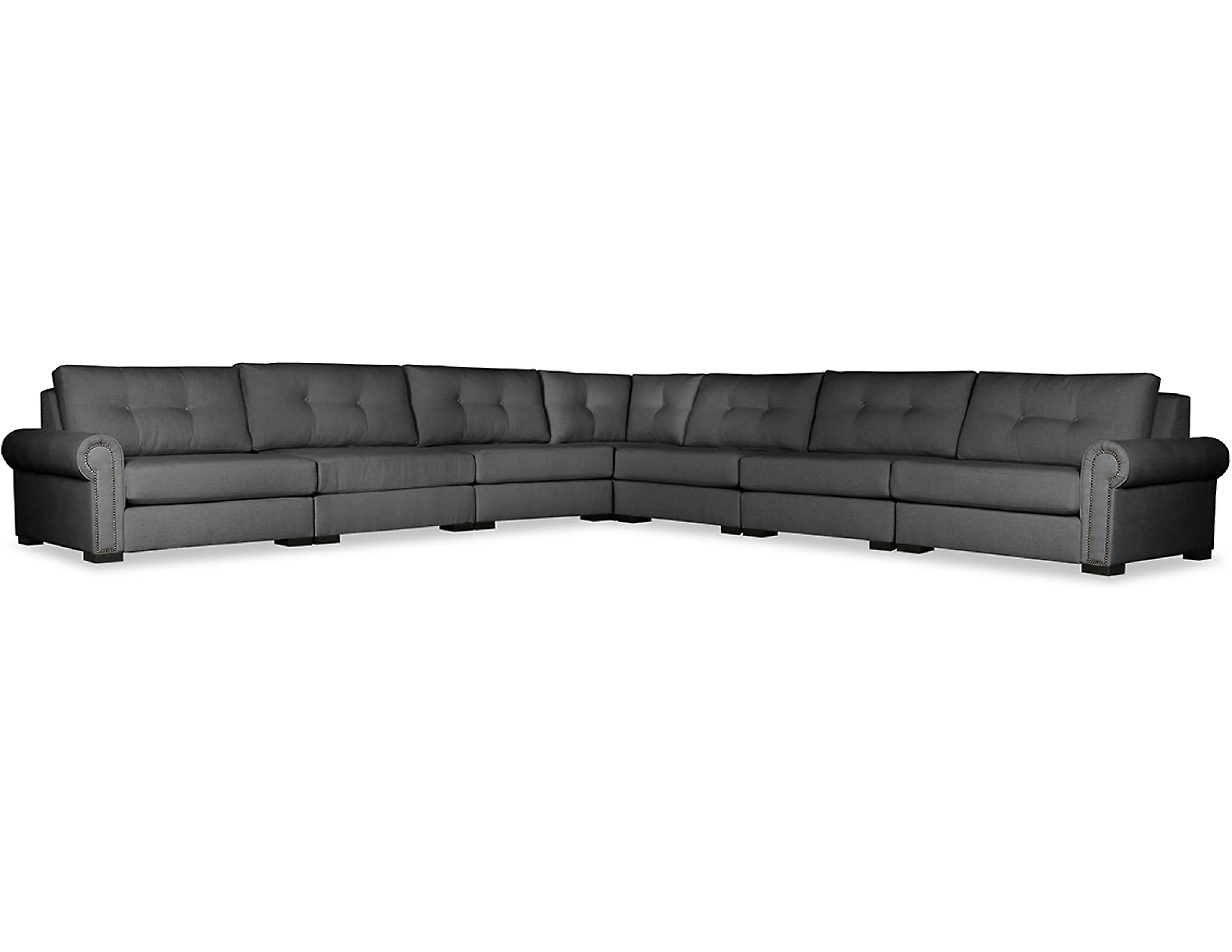 Sylviane Buttoned 7 Pieces Modular Sectional (Choice of Colors) 1 Sylviane Buttoned 7 Pieces Modular Sectional (Choice of Colors)