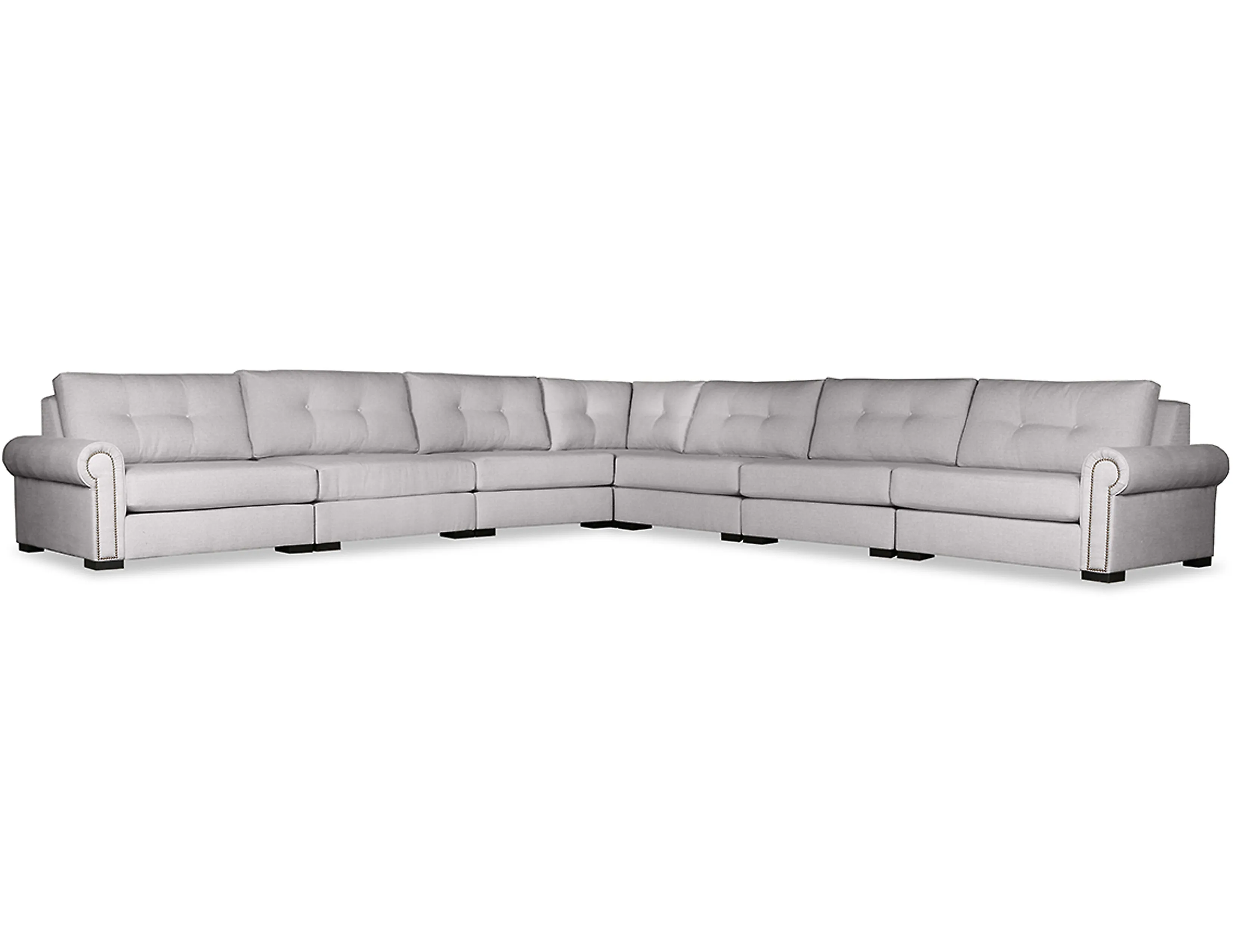 Sylviane Buttoned 7 Pieces Modular Sectional (Choice of Colors) 2 Sylviane Buttoned 7 Pieces Modular Sectional (Choice of Colors)