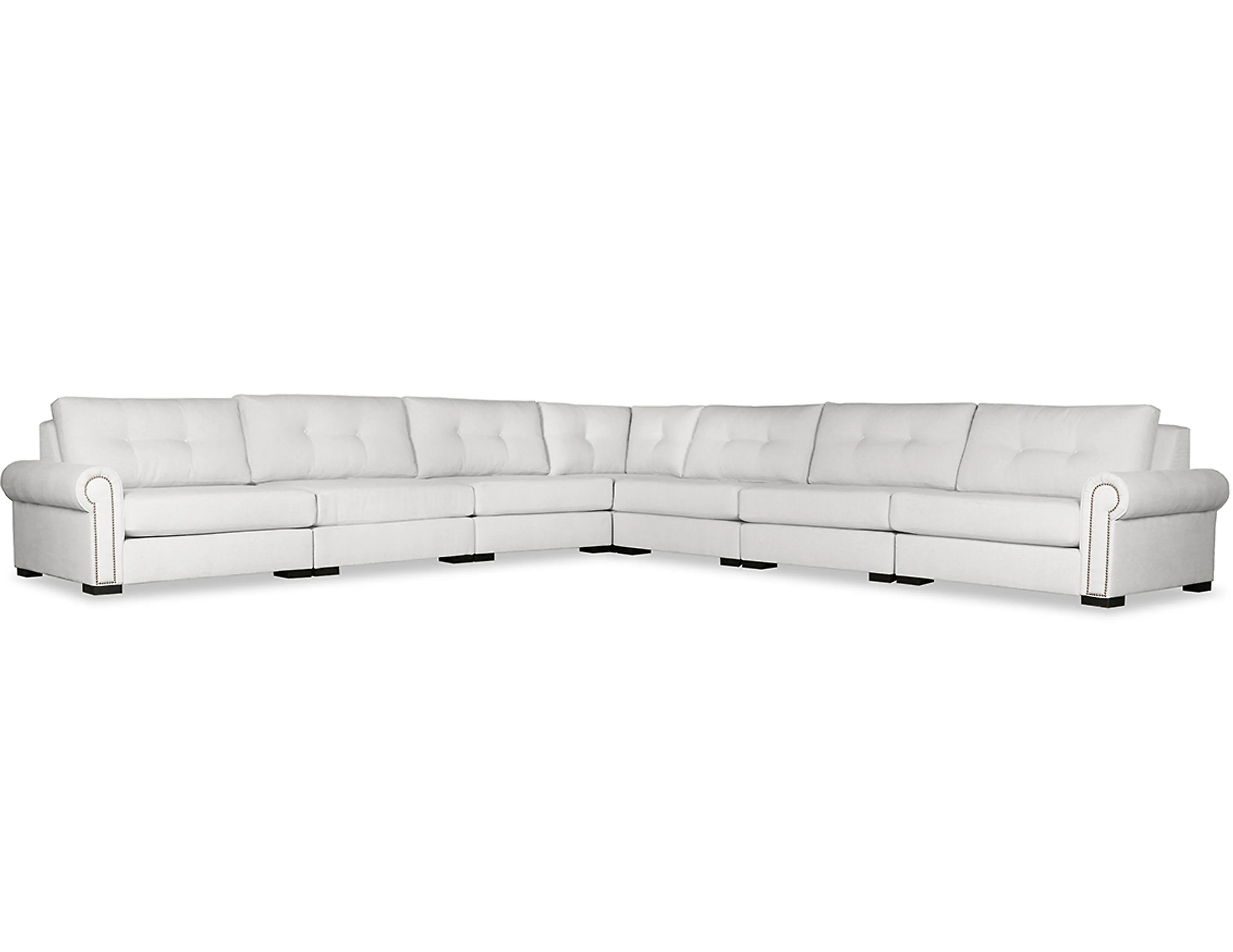 Sylviane Buttoned 7 Pieces Modular Sectional (Choice of Colors) 3 Sylviane Buttoned 7 Pieces Modular Sectional (Choice of Colors)