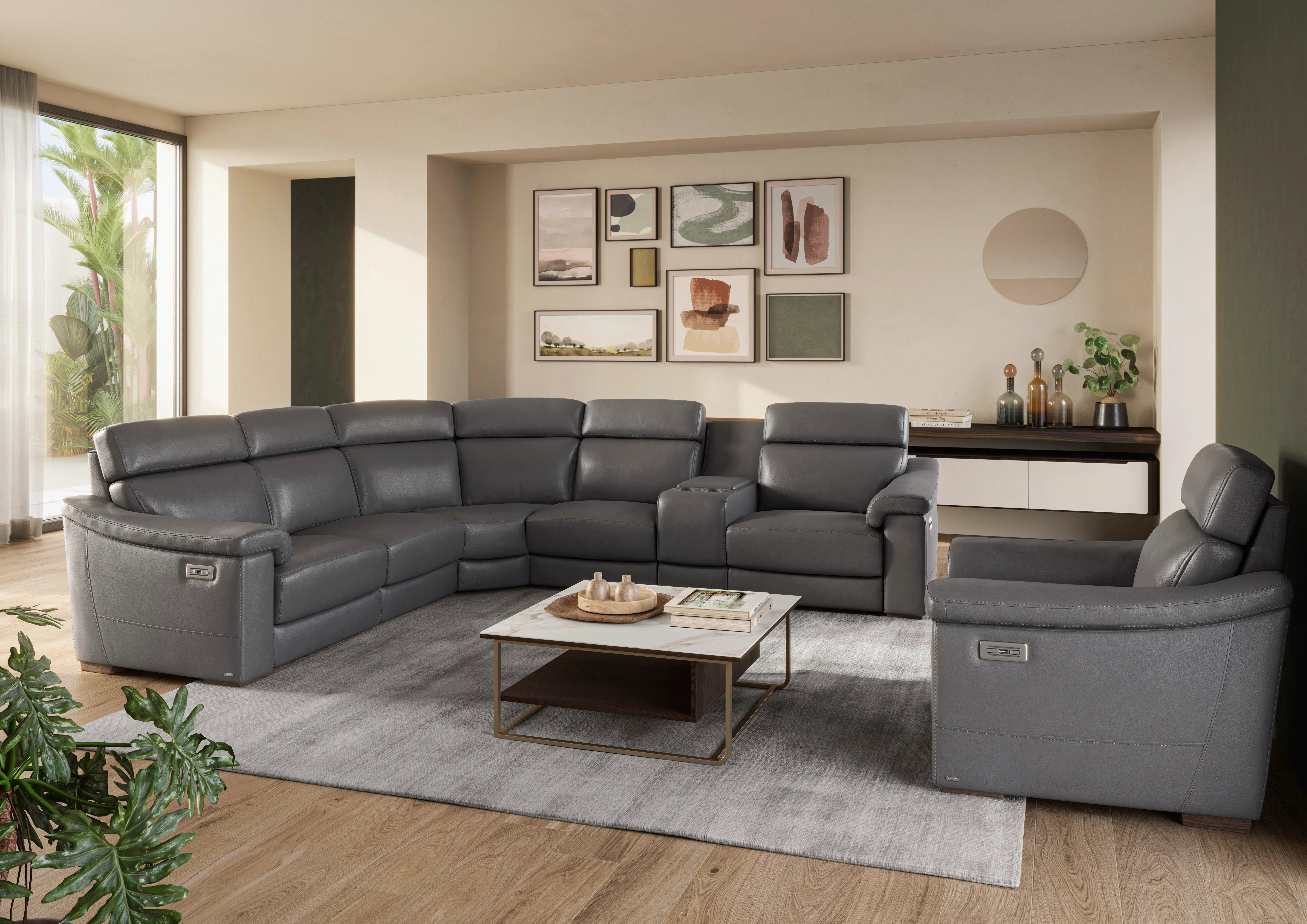 Giulivo C115 Power Headrest Power Reclining Sectional (+50 leathers) 6 Giulivo C115 Power Headrest Power Reclining Sectional (+50 leathers)