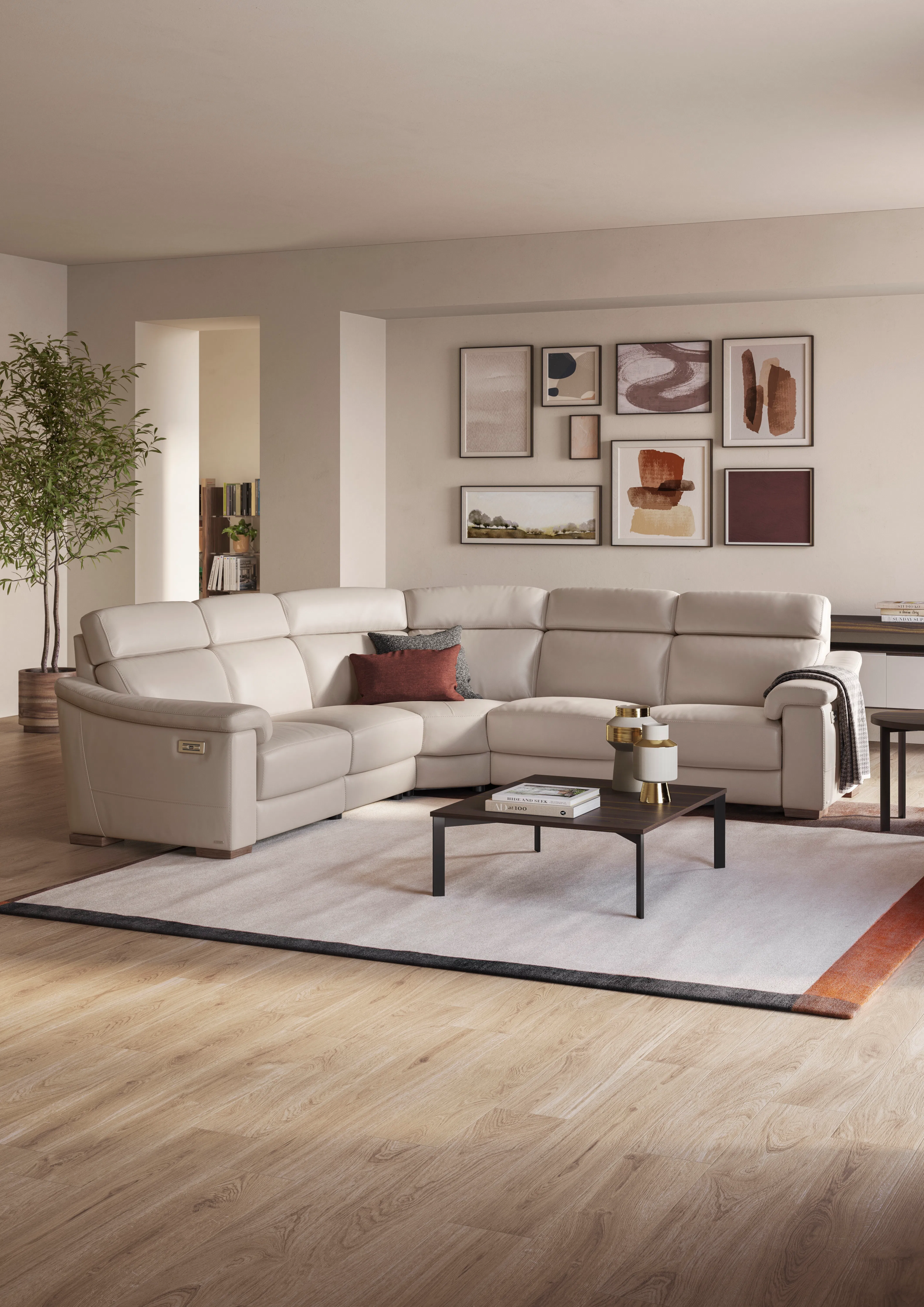 Giulivo C115 Power Headrest Power Reclining Sectional (+50 leathers) 9 Giulivo C115 Power Headrest Power Reclining Sectional (+50 leathers)