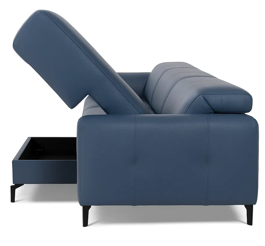 Capri C325 Chaise Sleeper Sectional (+55 leathers) 9 Capri C325 Chaise Sleeper Sectional (+55 leathers)