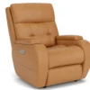 Strait Zero Gravity Leather Power Recliner with Power Headrest (Colors Available)