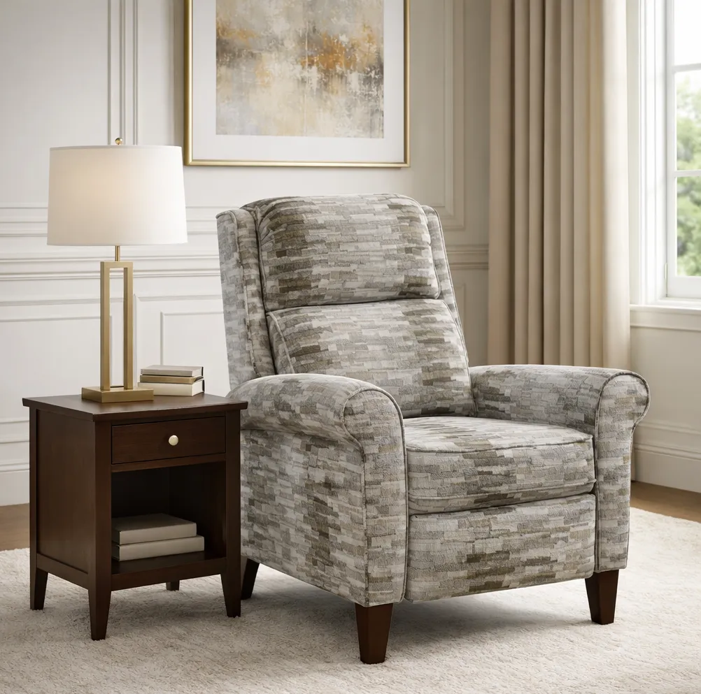 Kenzie High Leg Recliner (+100 Standard and Performance Fabrics) 4 Kenzie High Leg Recliner (+100 Standard and Performance Fabrics)