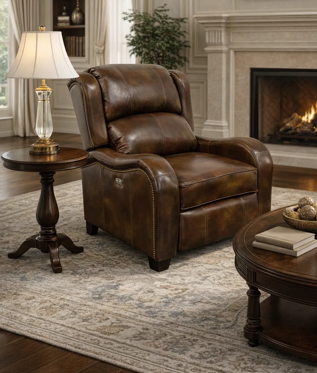Leonard Leather Recliner (29 Top-Grain Leather Choices) 4 Leonard Leather Recliner (29 Top-Grain Leather Choices)